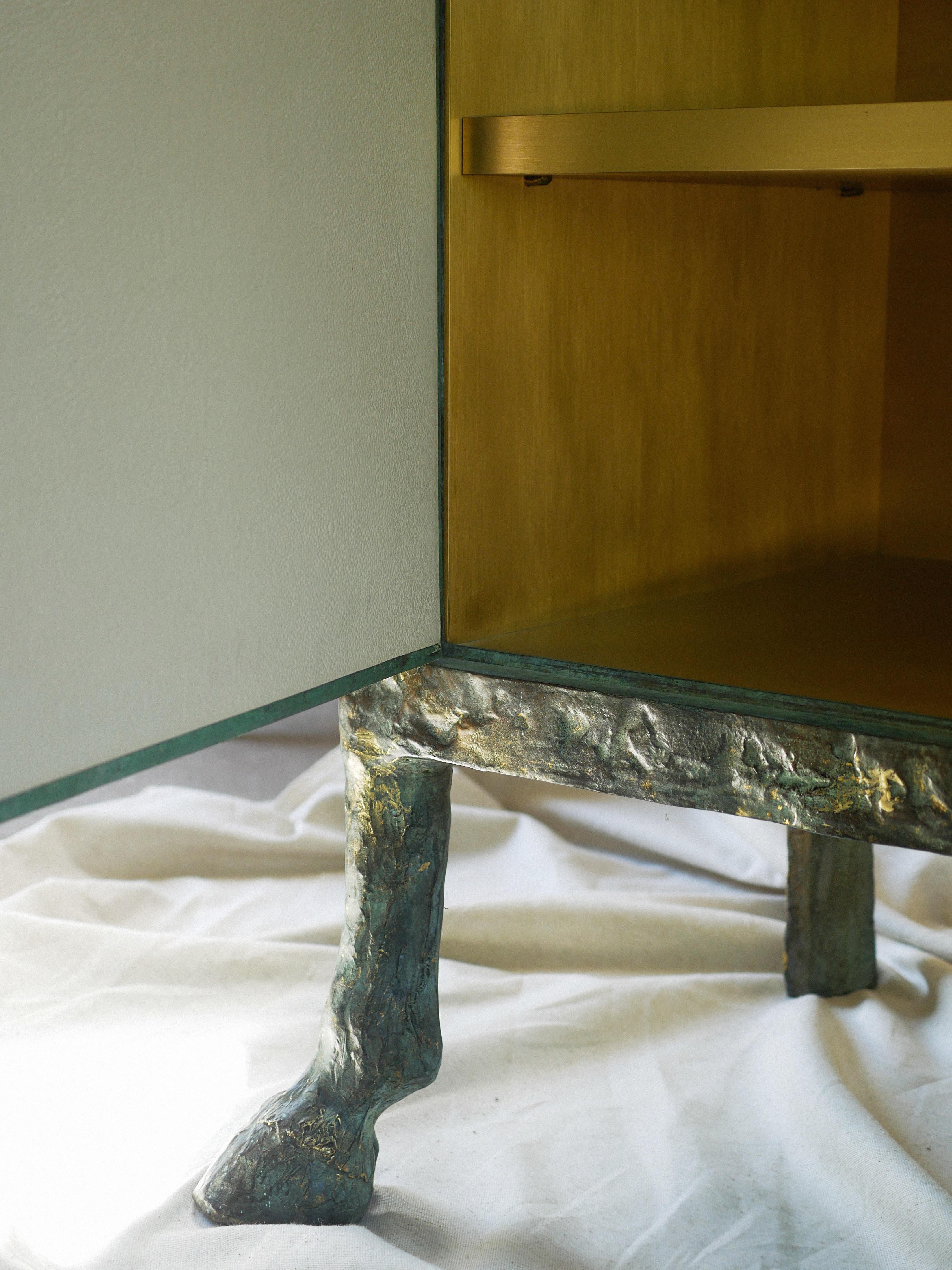 Bronze Centaure Sideboard in bronze by Patrick Laroche For Sale
