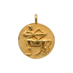 'Centaurus/Sagittarius' 18K Gold Pendant