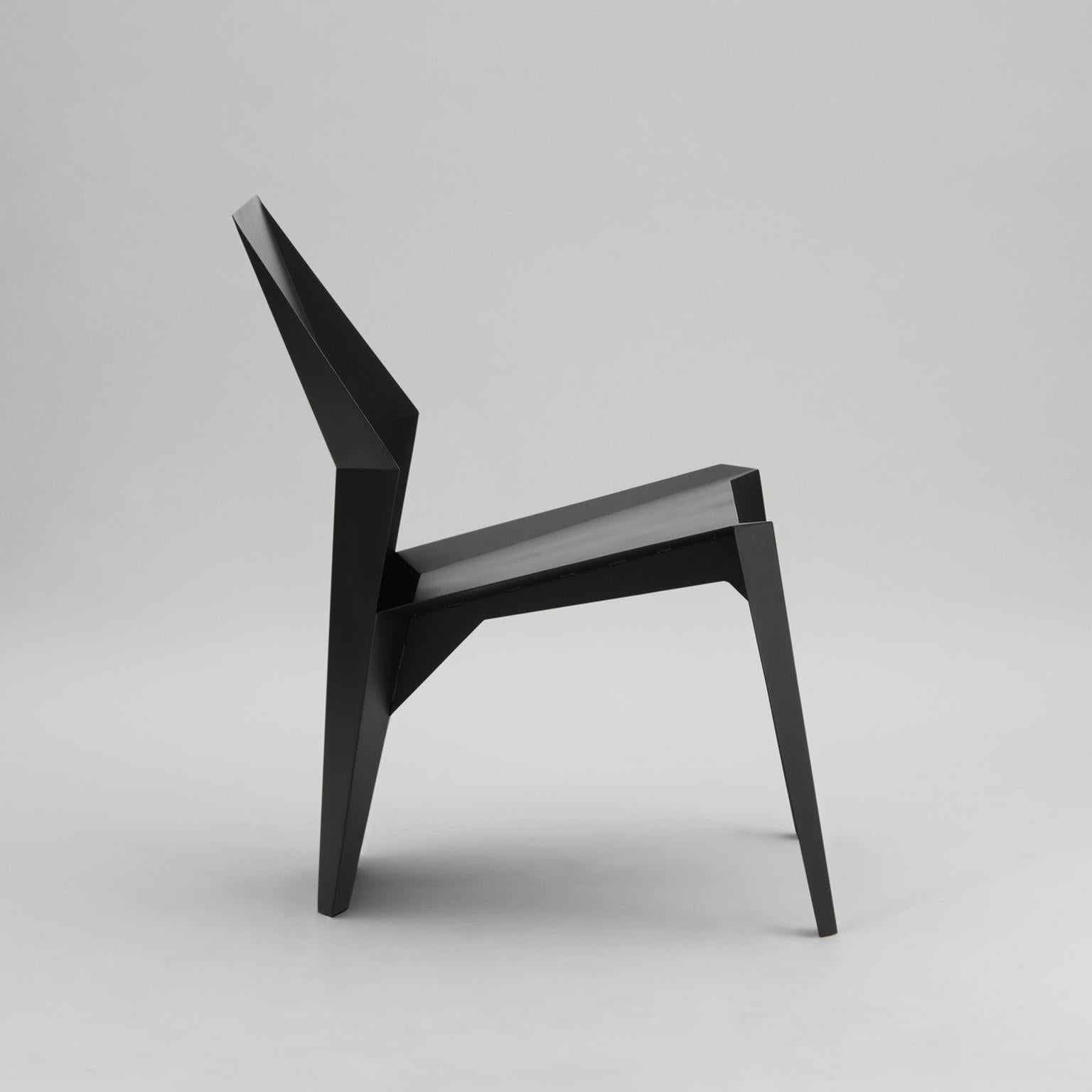 English Centaurus Sculptural Chair with soft-touch powder coated finish