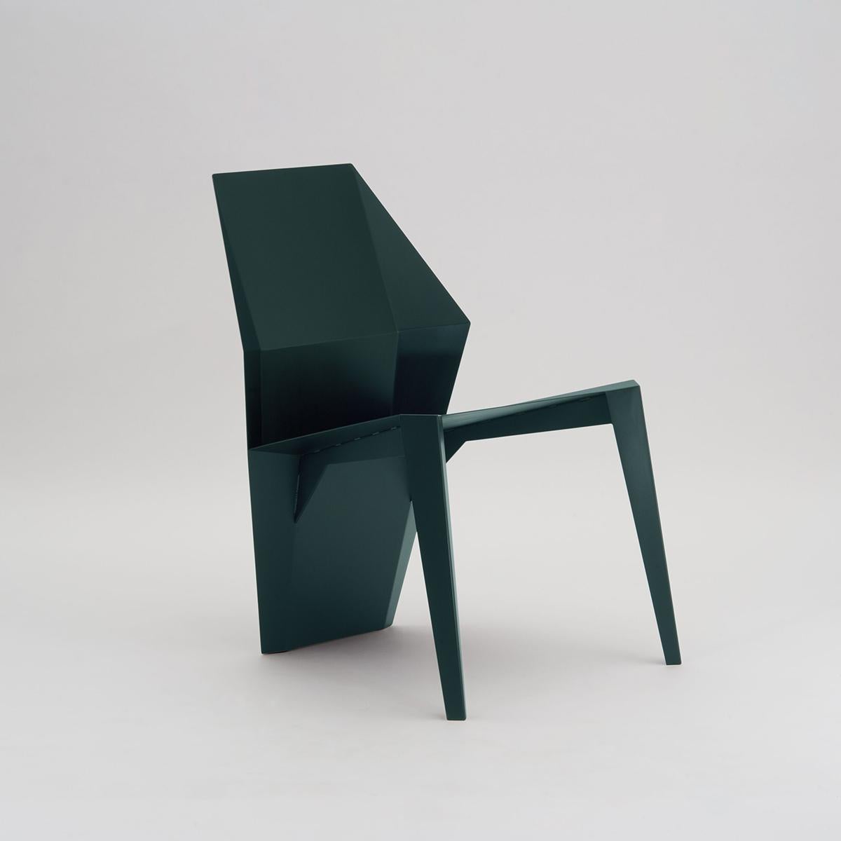 Centaurus Sculptural Chair with soft-touch powder coated finish 1