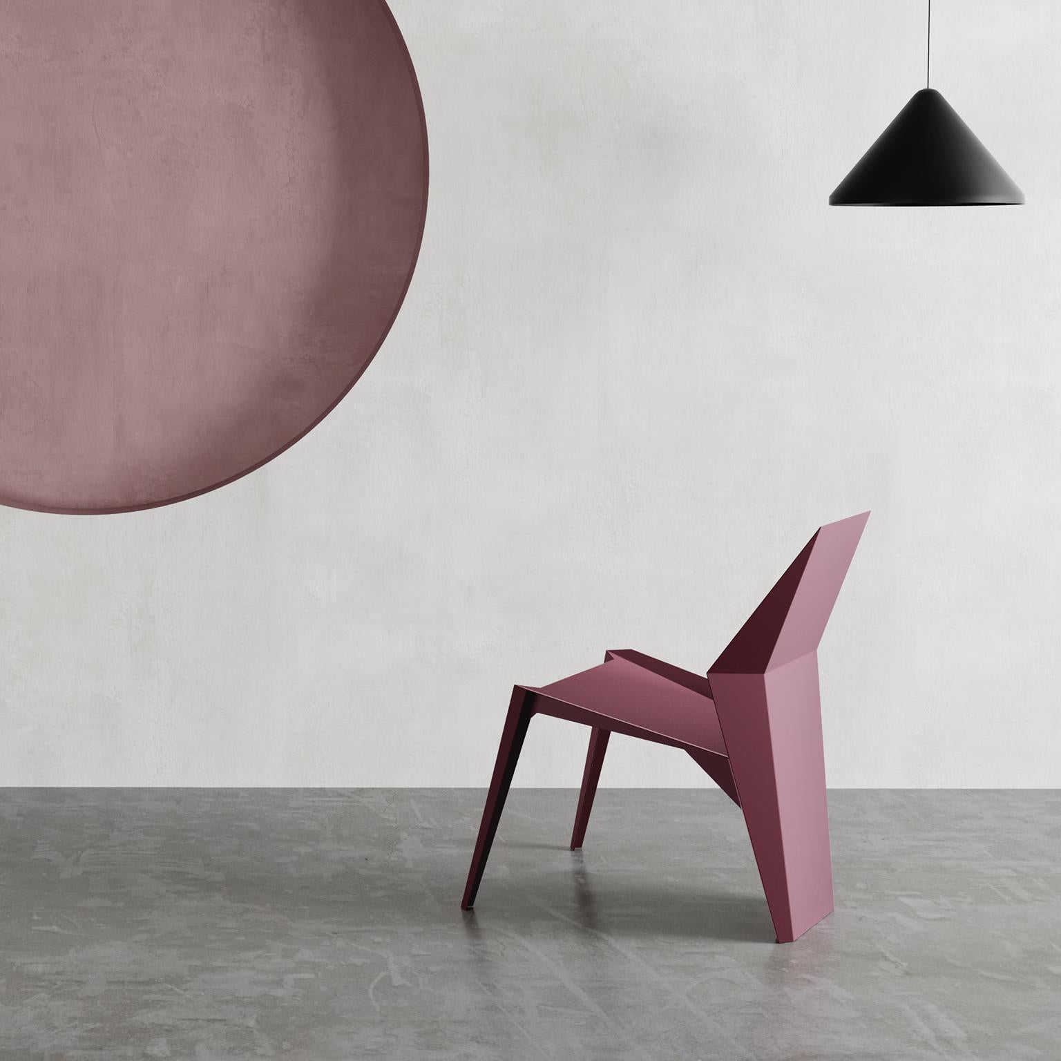 Centaurus Sculptural Chair with soft-touch powder coated finish 4