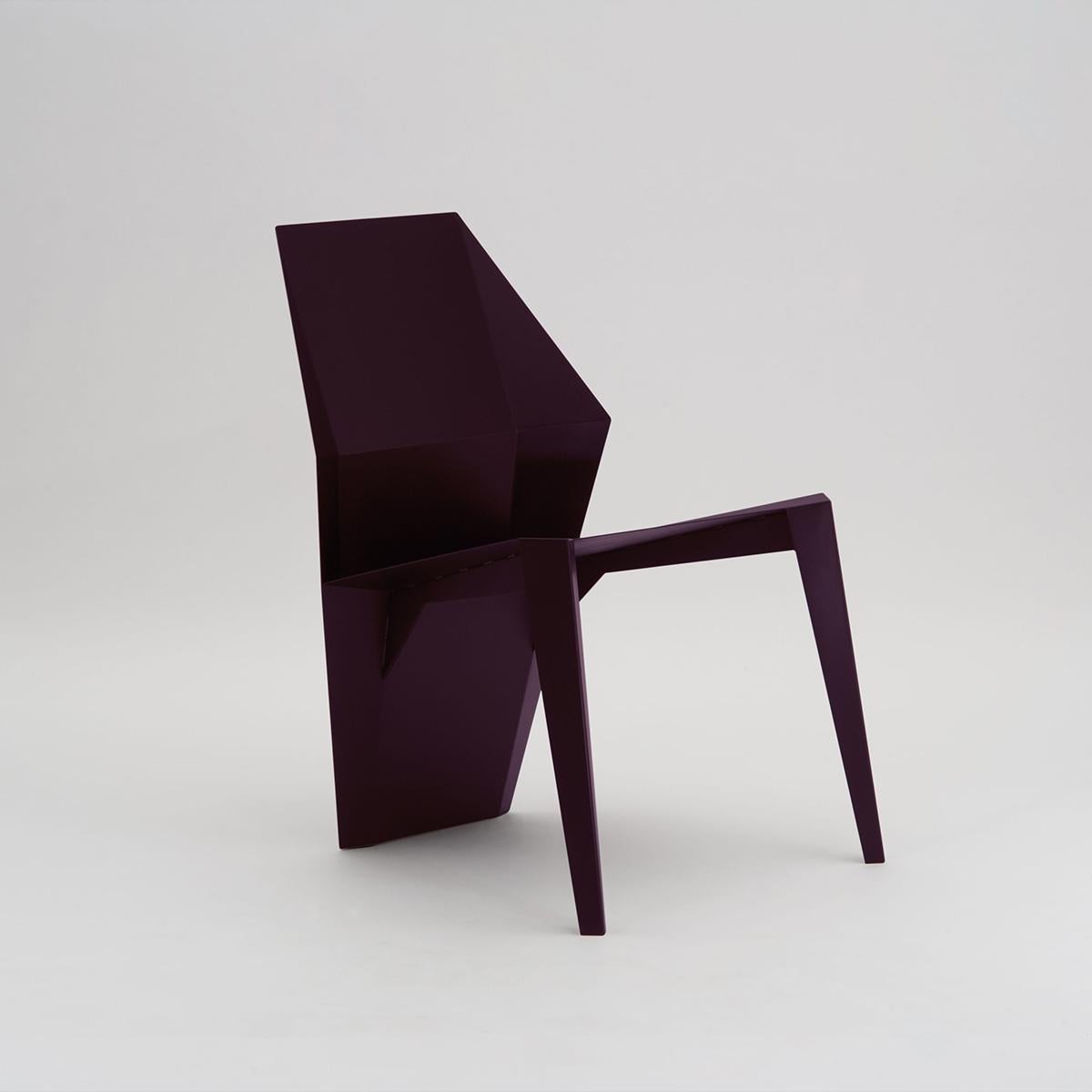 Powder-Coated Centaurus Sculptural Chair with soft-touch powder coated finish