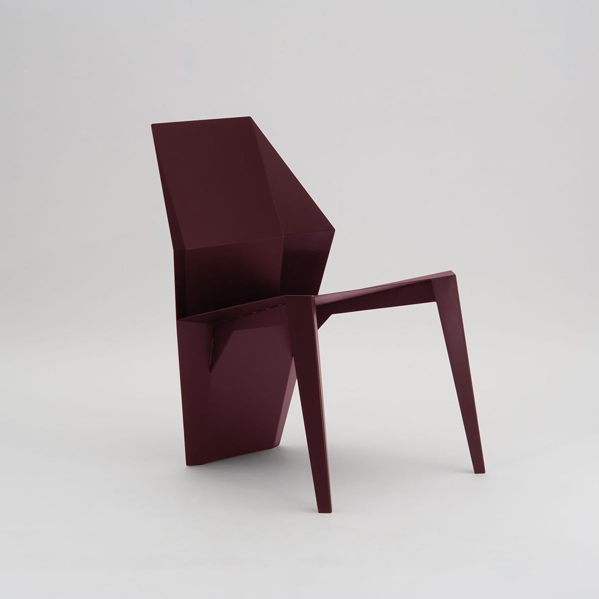 Contemporary Centaurus Sculptural Chair with soft-touch powder coated finish