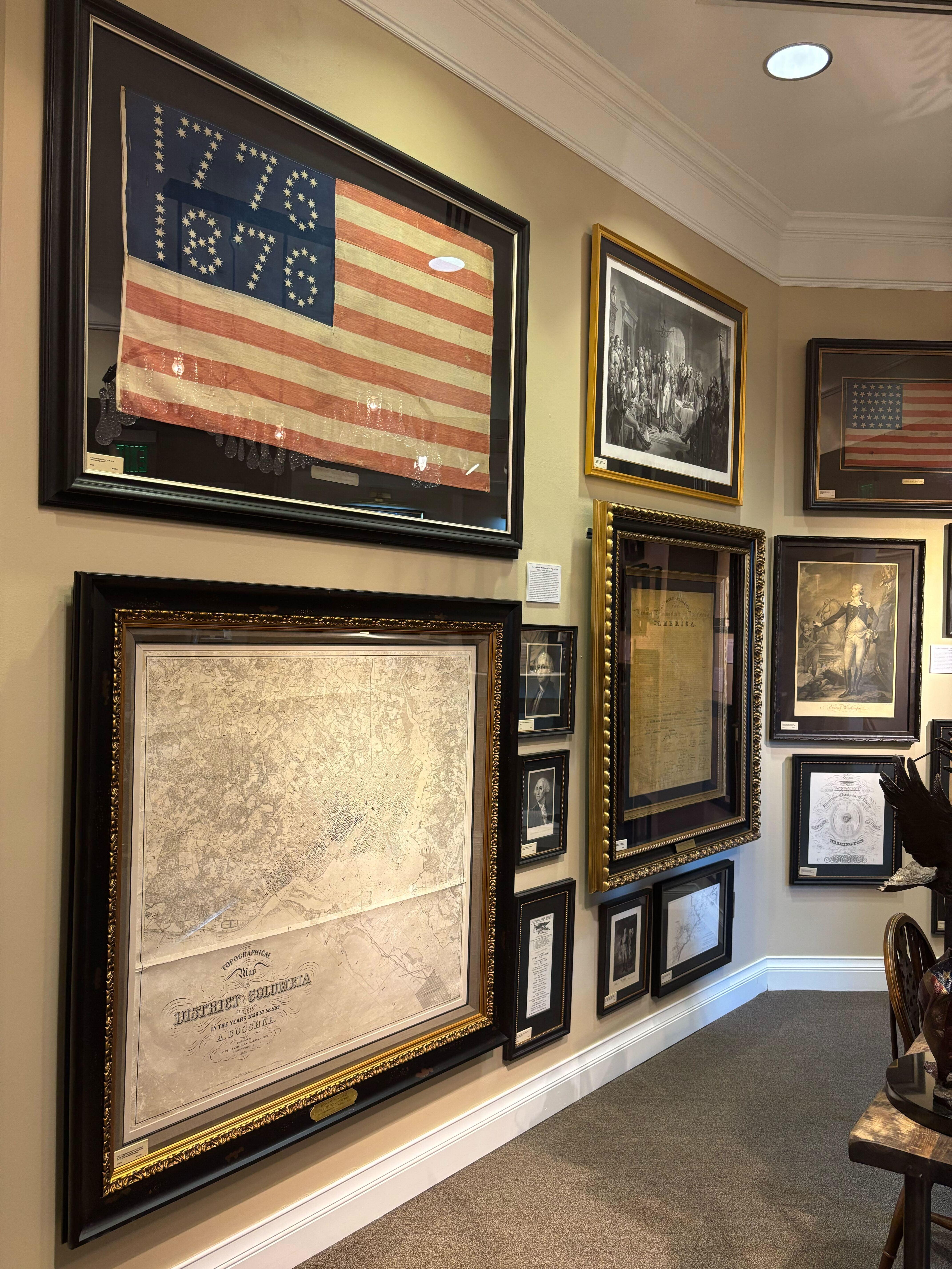 Fin du XIXe siècle Banner du drapeau américain du centenaire « 1776-1876 » en vente