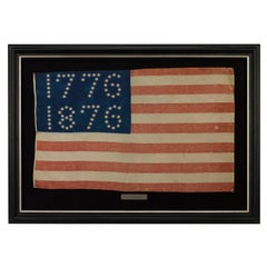 Bandera Americana "1776-1876" de la Celebración del Centenario