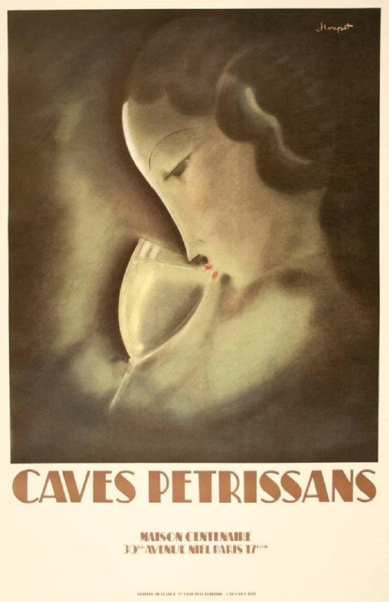 Centennial House Petrissans Cellars original vintage poster.