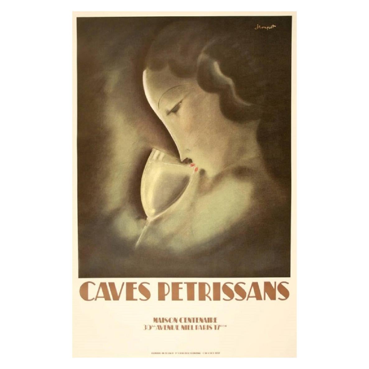 Centennial House Petrissans Cellars Original Vintage Poster