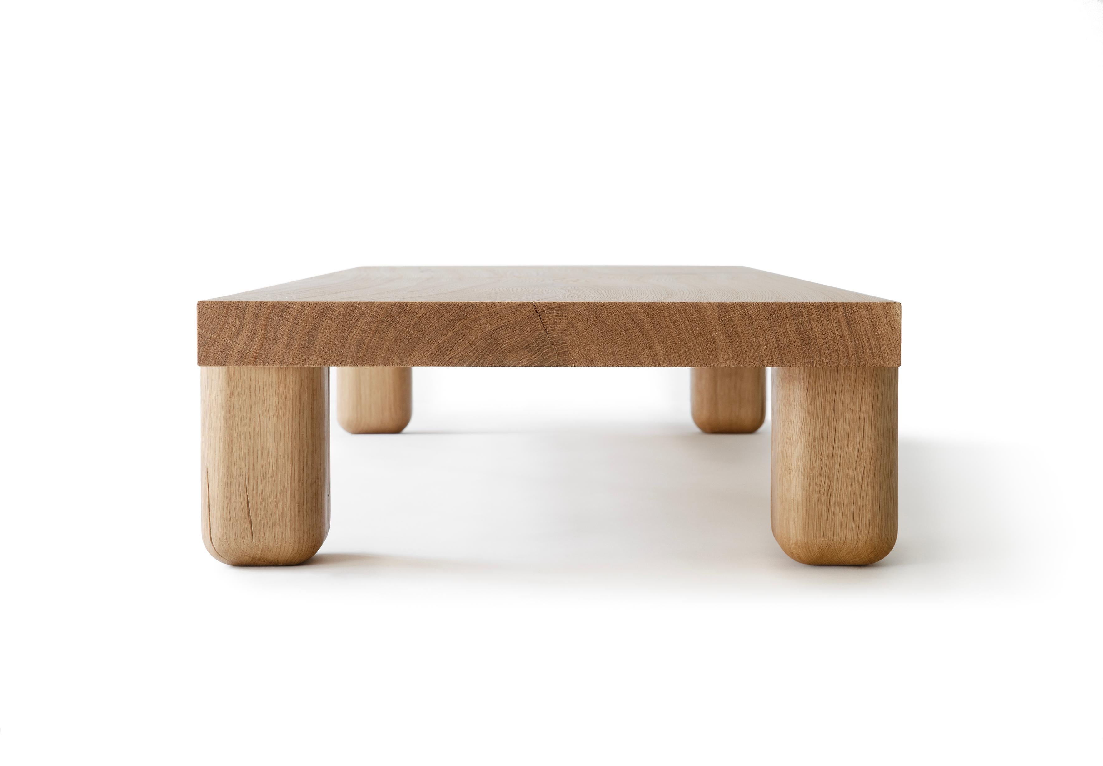 Scandinavian Modern Centenniale Coffee Table in Oak or Ash by Joanna Laajisto For Sale