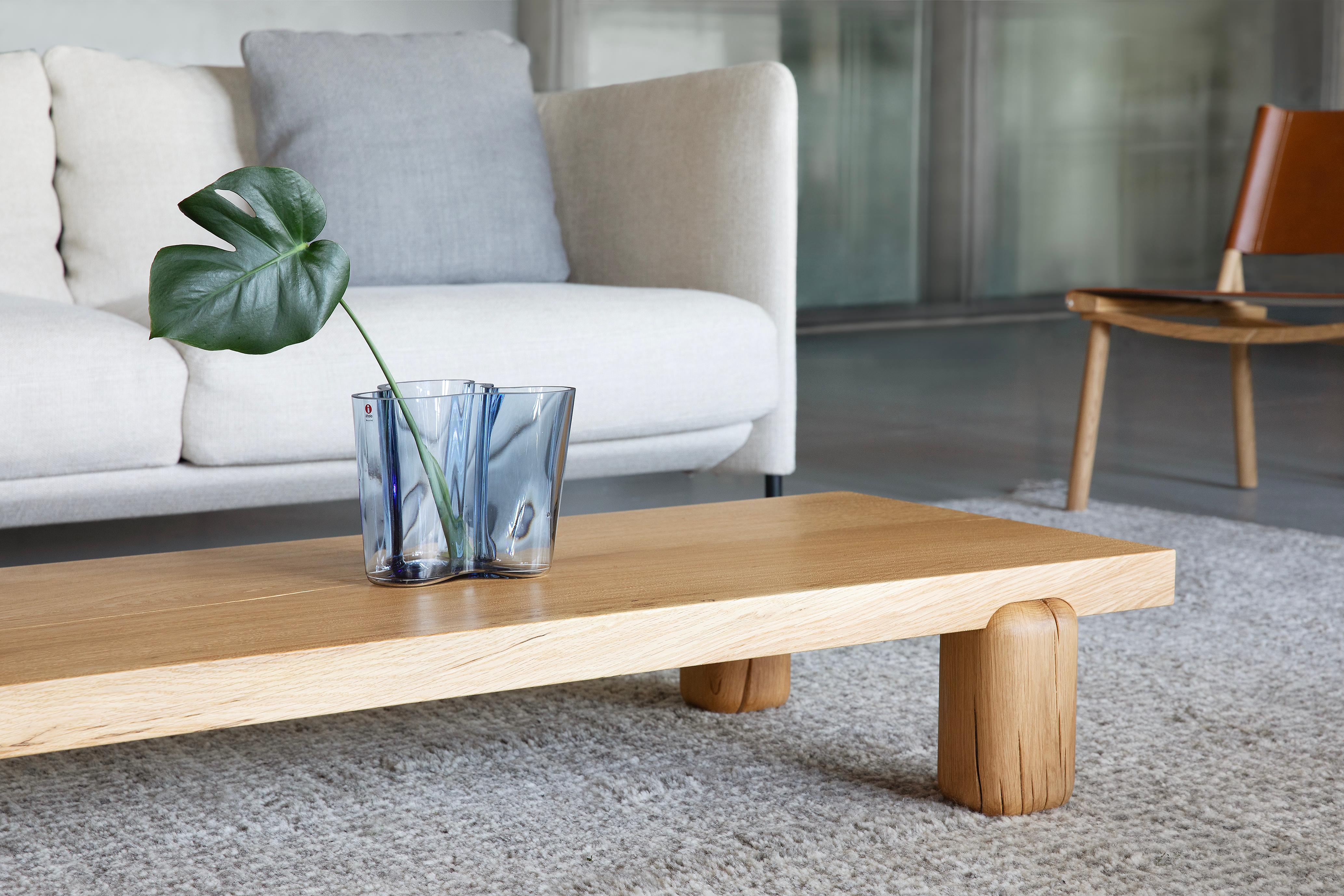 Hand-Crafted Centenniale Coffee Table in Oak or Ash by Joanna Laajisto For Sale