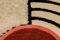 Center Court by Moniomi, Hand-Tufted Wool Beige Circle Rug