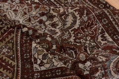 Center Diamond Medallion Rug in Rusted Grape