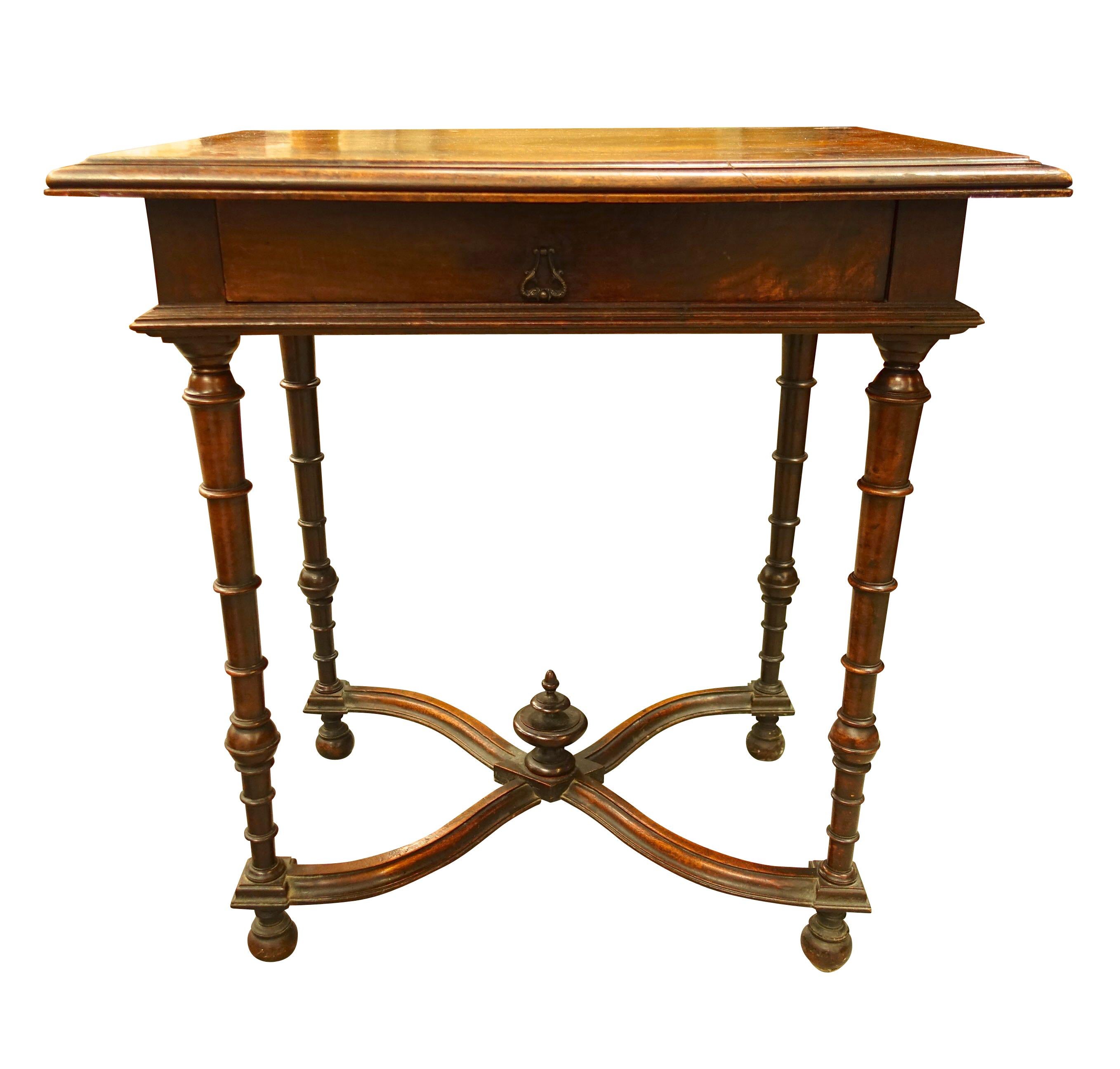 Center Drawer Side Table, France, 19th Century