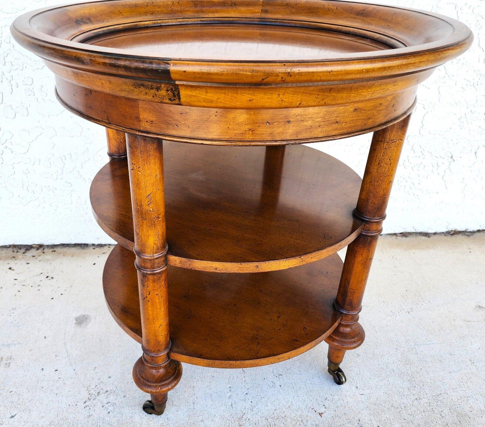 Center End Side Table 3 Tier by BAKER For Sale 2