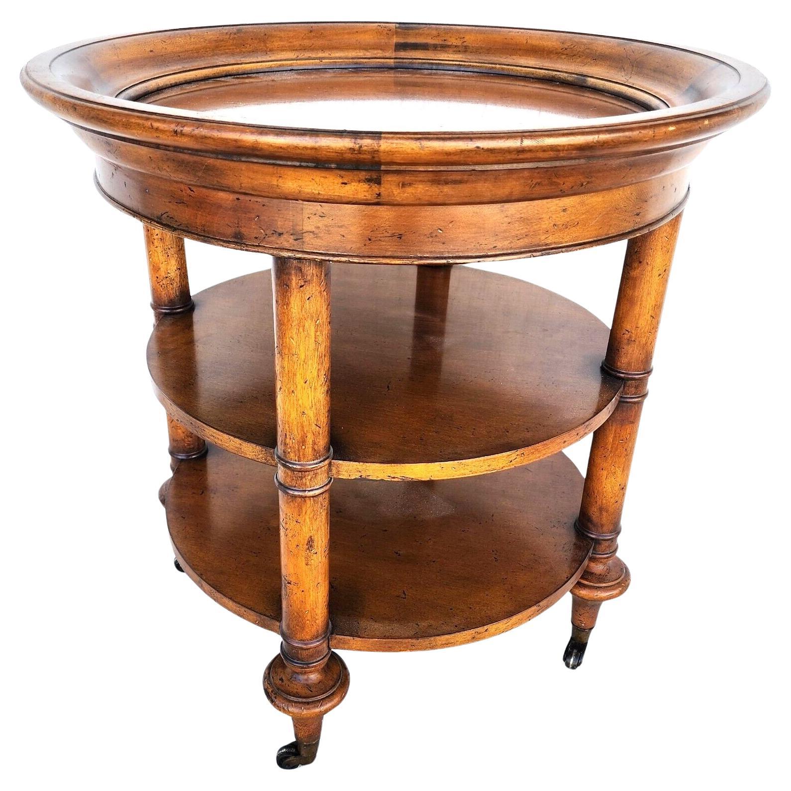 Center End Side Table 3 Tier by BAKER For Sale