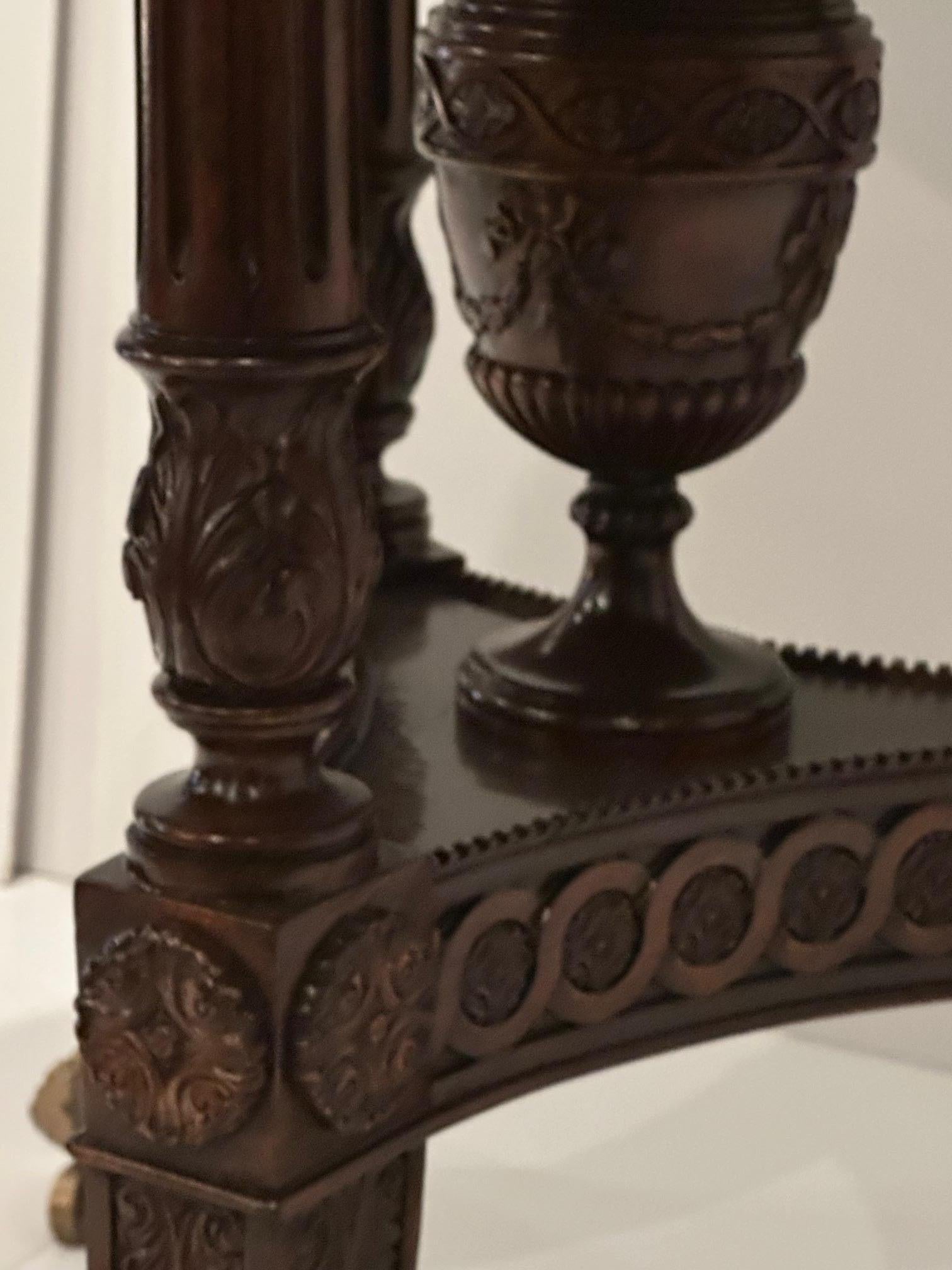 Philippine Center Hall Mahogany and Lacquered Coconut Shell Round Table For Sale
