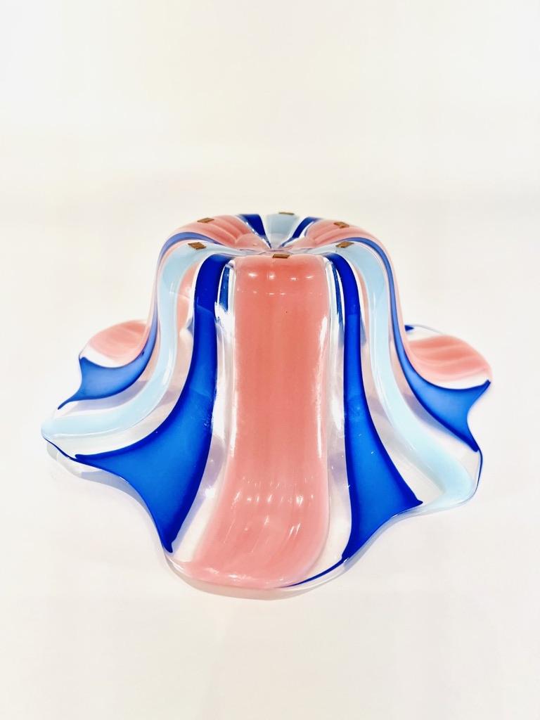 Center Piece in Murano glass by Silvani to Fratelli Toso 1990. In Good Condition For Sale In Rio De Janeiro, RJ