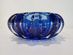 Archimede Seguso 1950 Center piece "costolato oro"