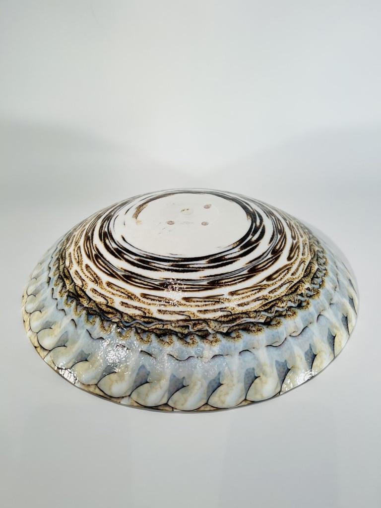 Hand-Crafted Center piece in Murano glass with murrini  For Sale