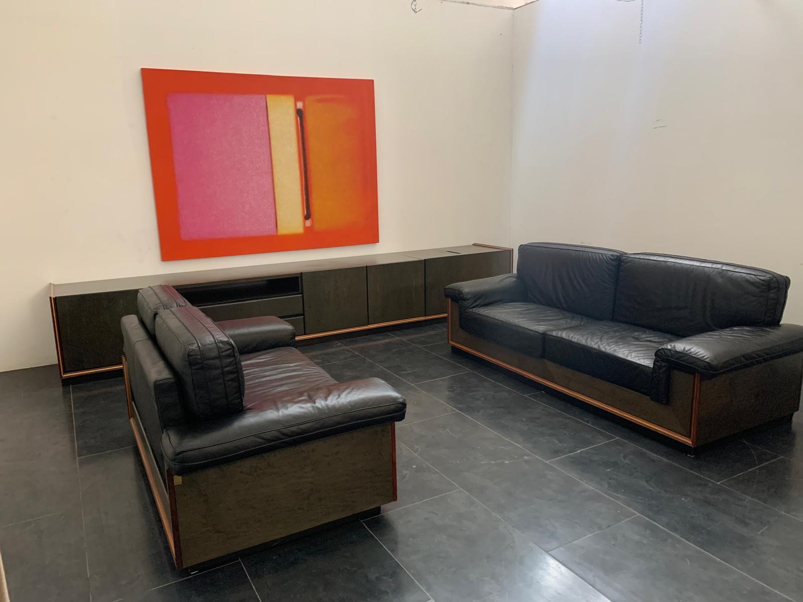 Italiano Set di divani da centro e credenza di Vittorio Frigerio 1981