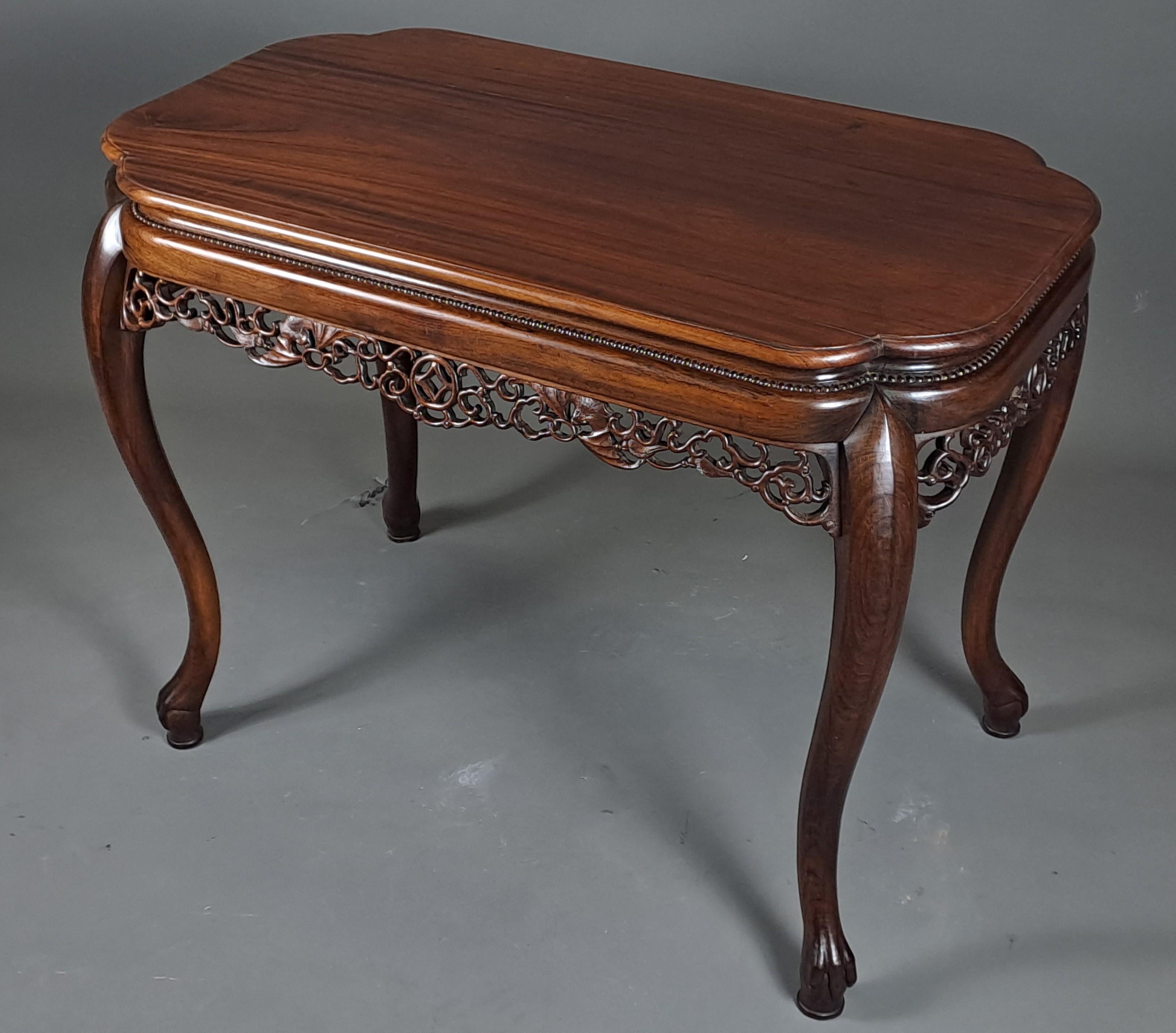 Mahogany Center Table Attributed To Gabriel Viardot For Sale