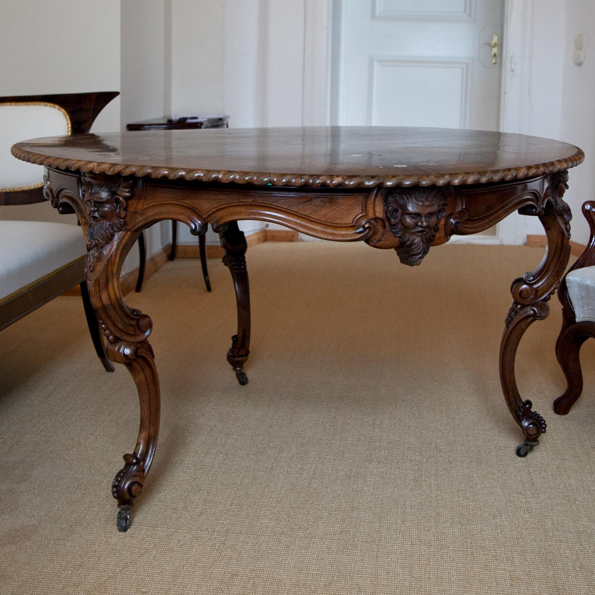Centre Table by Franz Xaver Fortner, Germany, circa 1840 For Sale 1