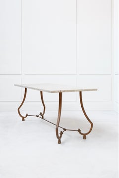 Center Table by Maison Ramsay, in Travertine