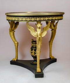 Empire Style Center Table by Paul Sormani, France, Circa 1860