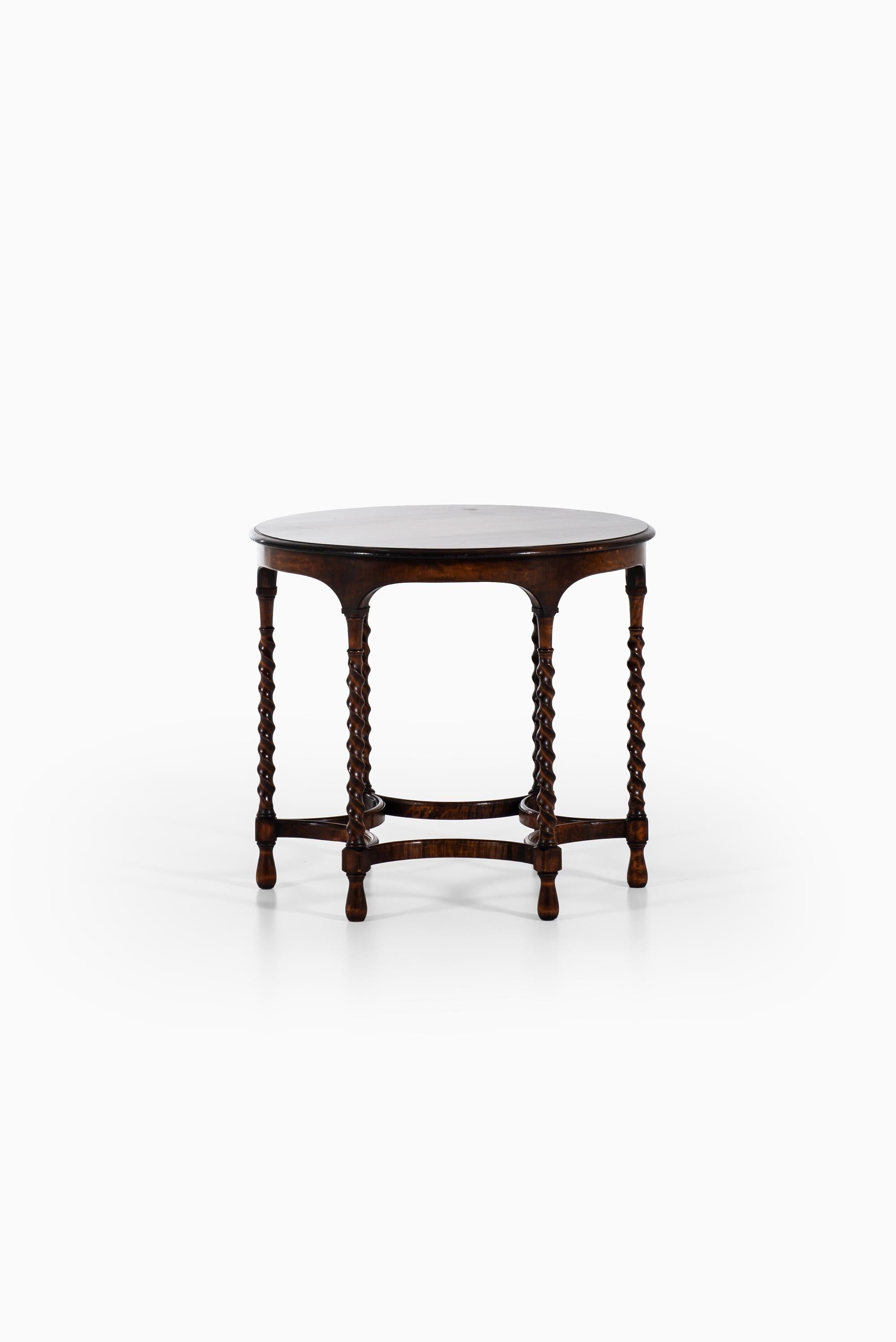 Swedish Center Table in Dark Stained Beech in the Manner of Axel Einar Hjorth