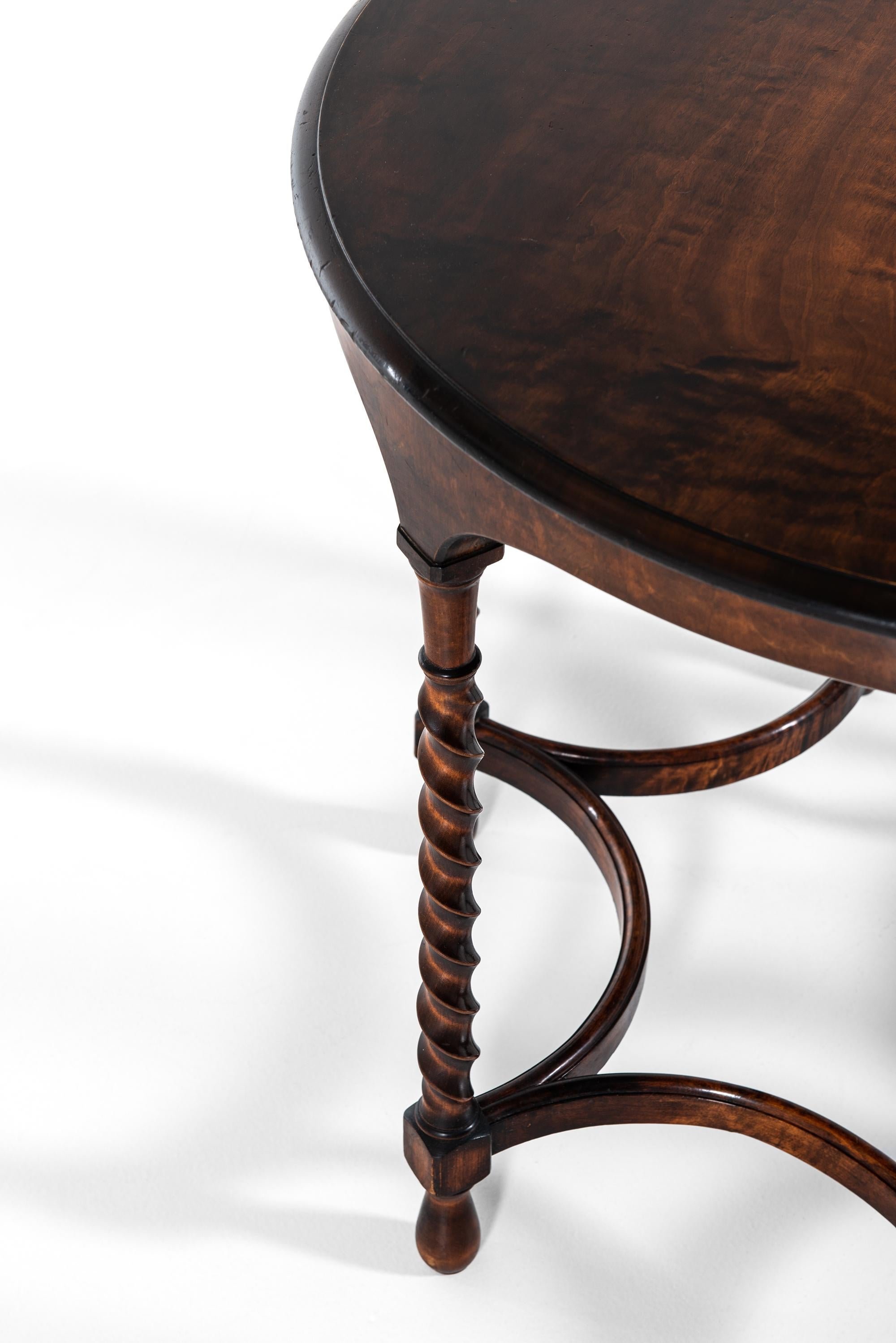 Center Table in Dark Stained Beech in the Manner of Axel Einar Hjorth In Good Condition In Limhamn, Skåne län