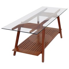 Center Table in Tropical Brazilian Hardwood by Ricardo Graham Ferreira