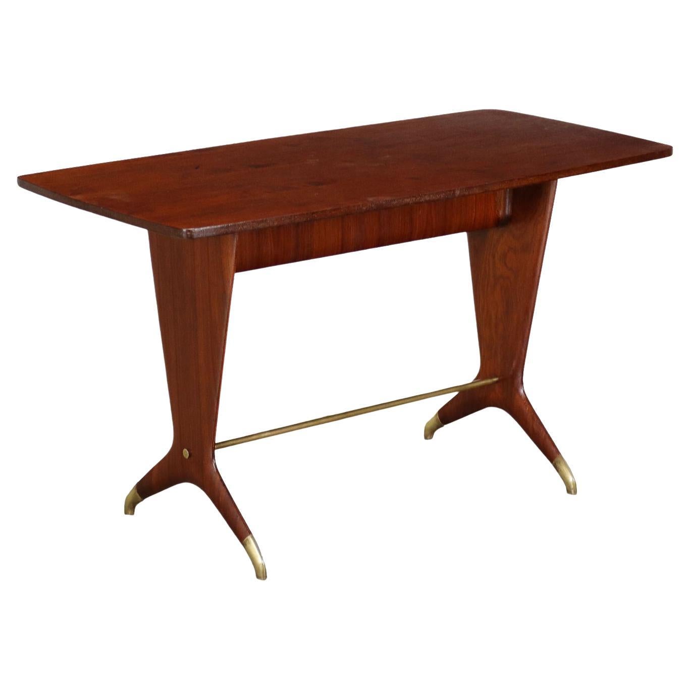 Center Table Mahogany Italy 1950s-1960s For Sale