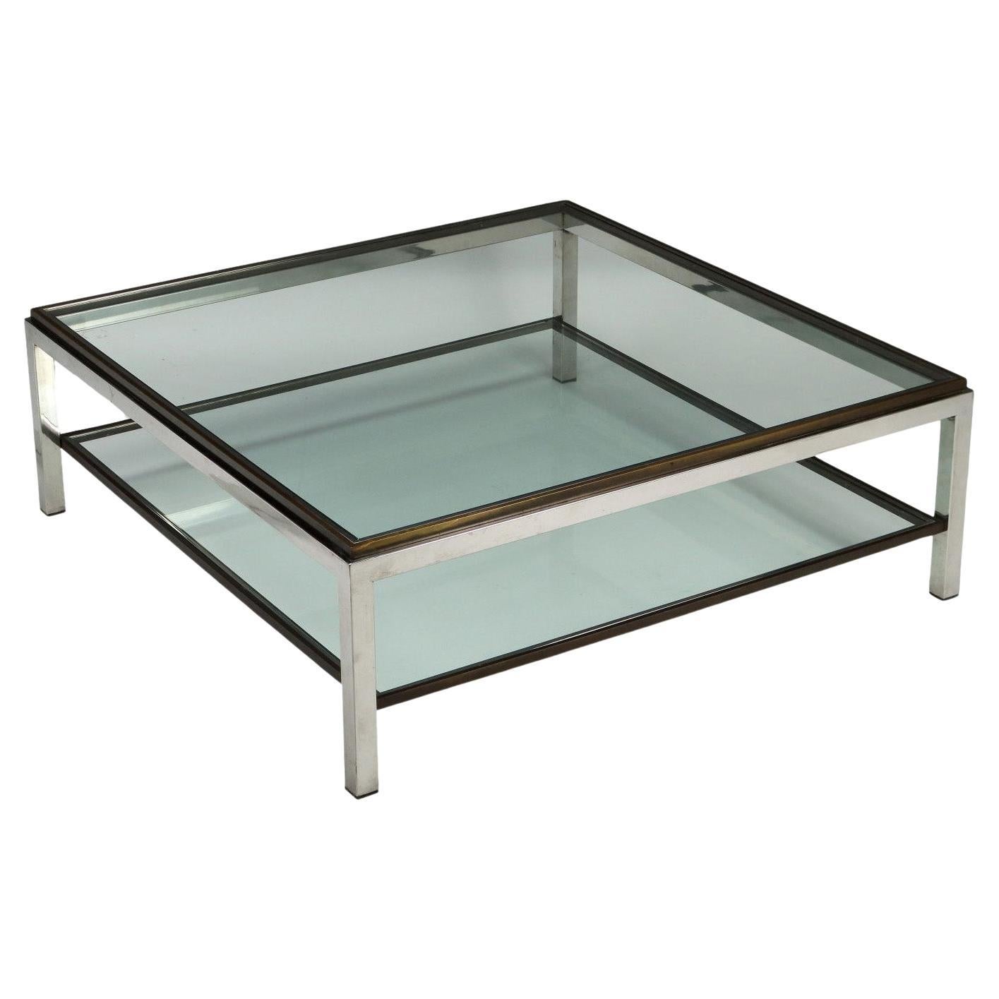 Glass Center Table For Sale at 1stDibs