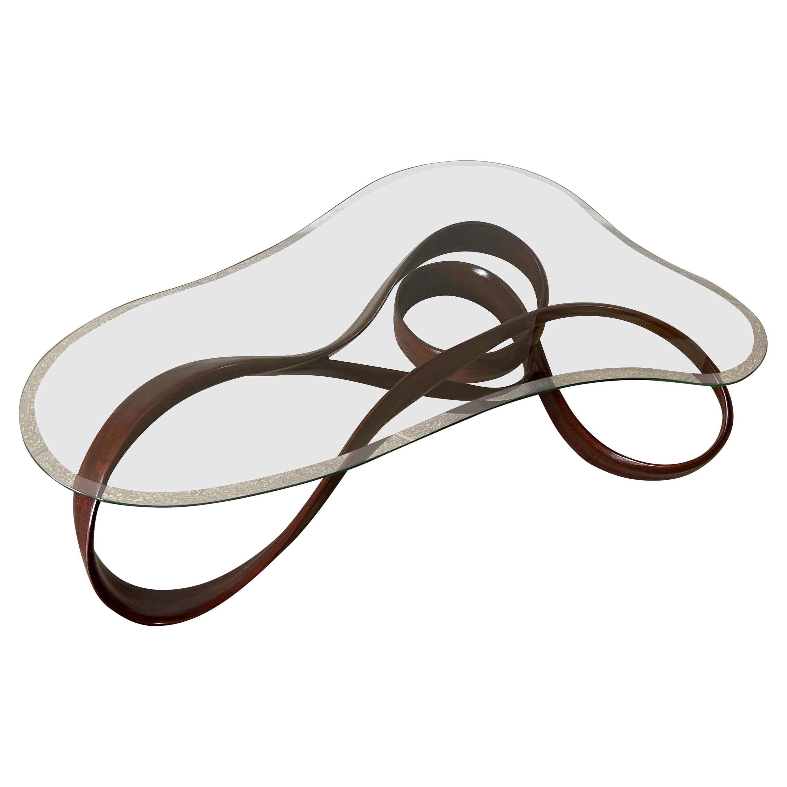 Center Table No. 1 - Serie Fluentum - Tavolino astratto di Raka Studio in vendita