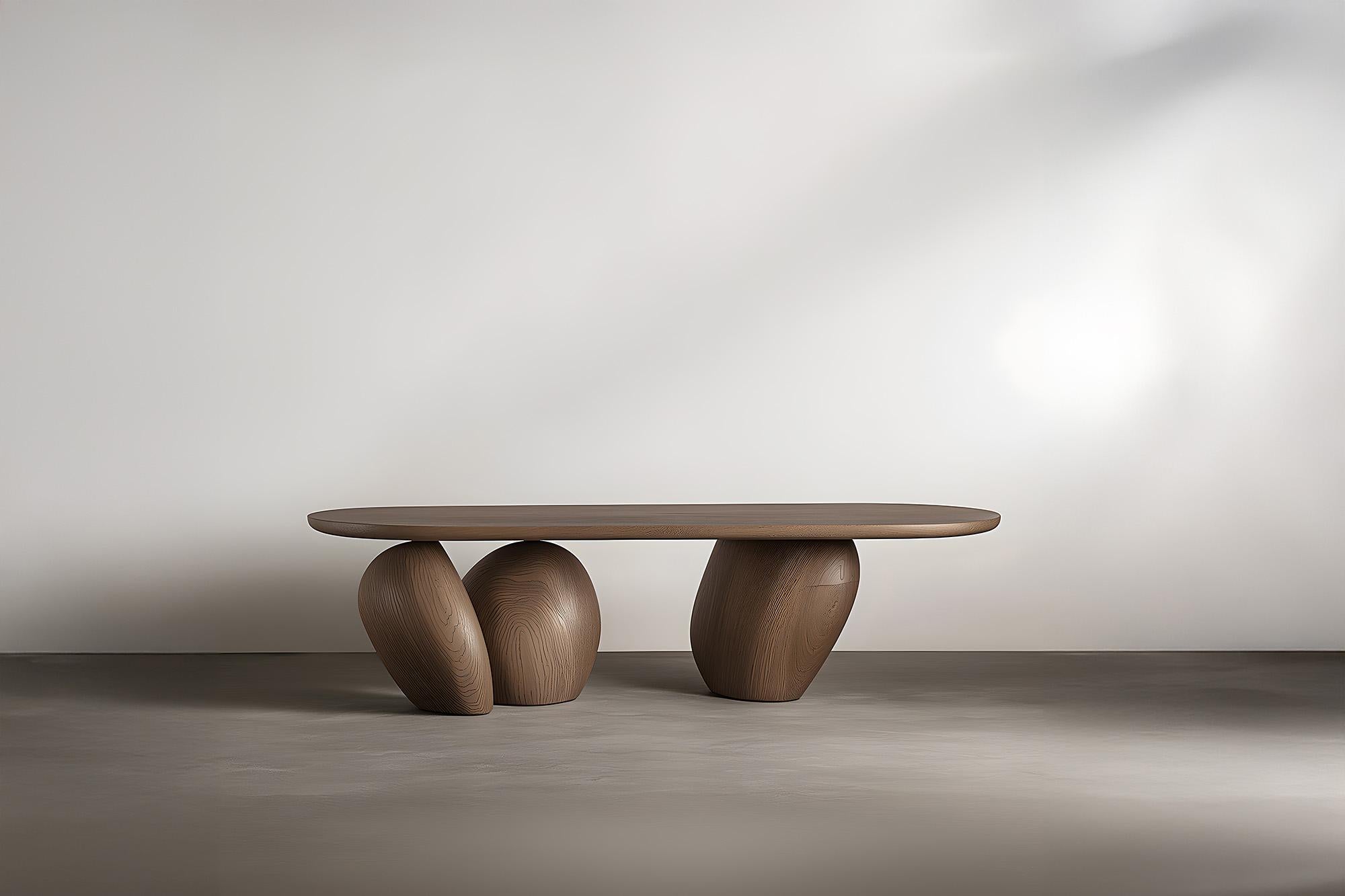Mitteltisch Serie 42 - Sereno von Joel Escalona mit organischen Kieselsteinbeinen (Brutalismus) im Angebot