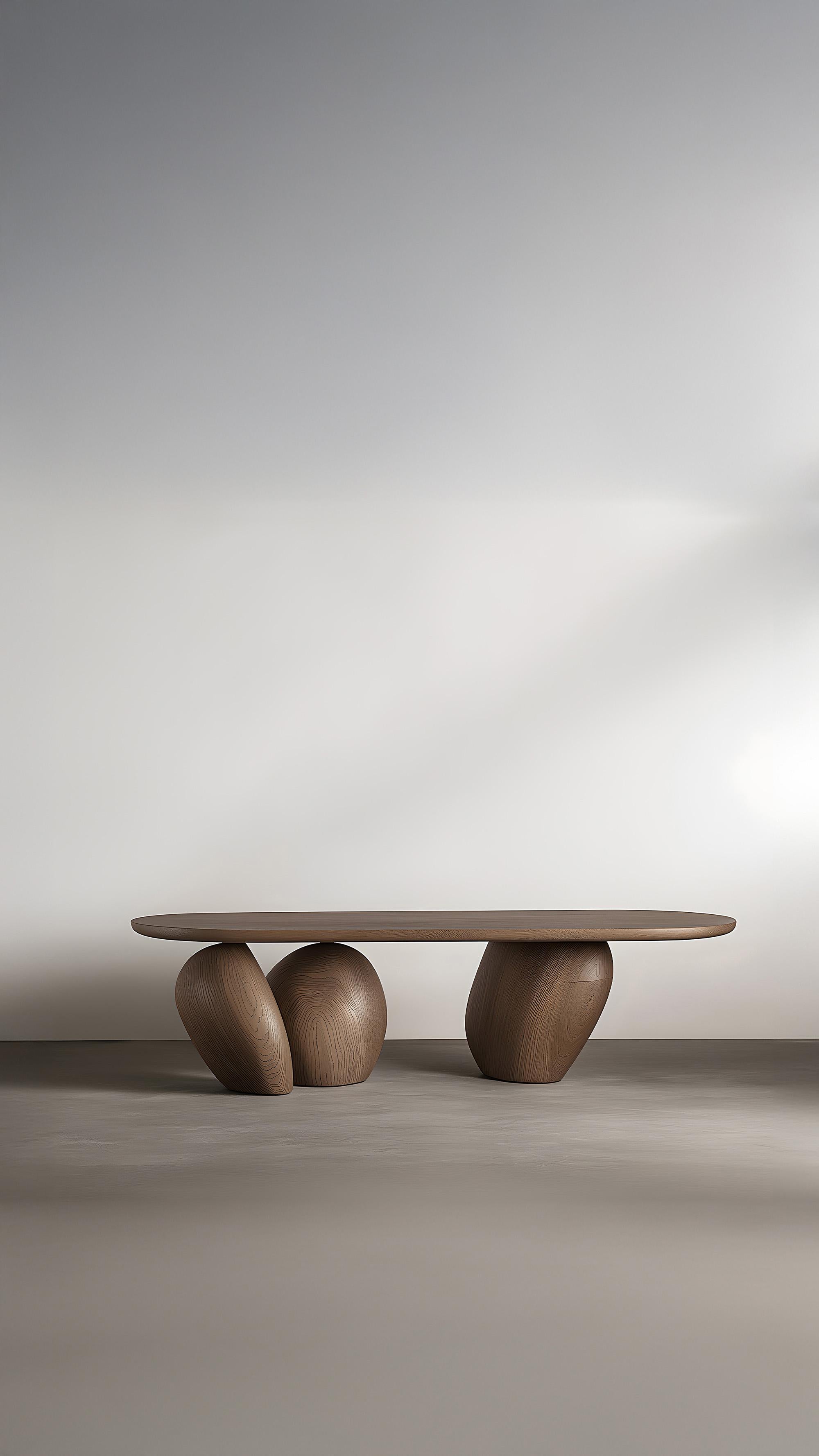 Mitteltisch Serie 42 - Sereno von Joel Escalona mit organischen Kieselsteinbeinen (Mexikanisch) im Angebot