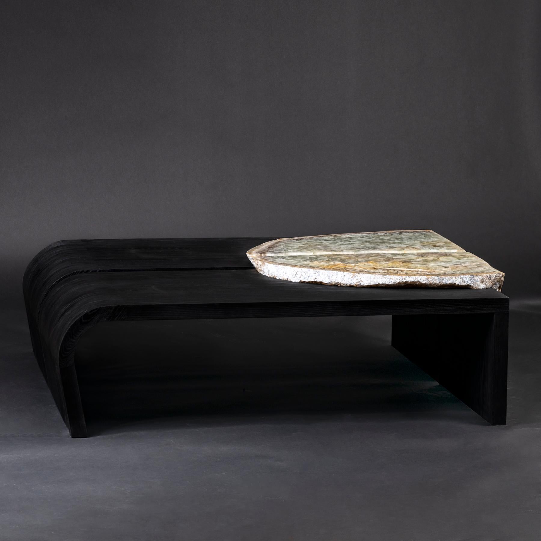 shou sugi ban table