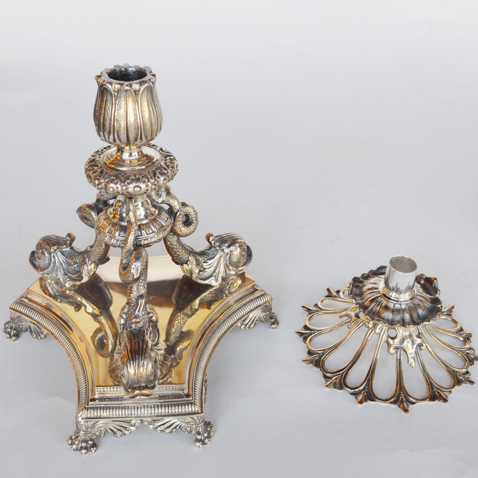 Center Table Silver & Cut Crystal Set, Late 19th Century For Sale 12
