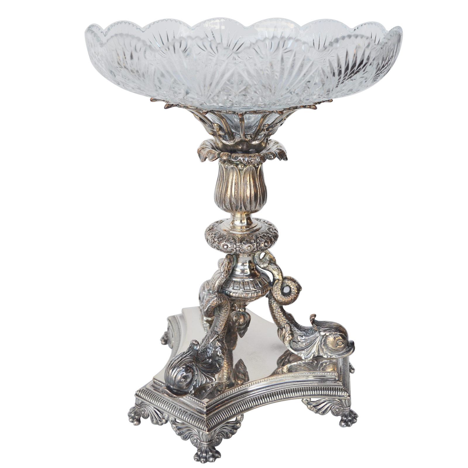 Center Table Silver & Cut Crystal Set, Late 19th Century

Dimensions

20 in H x 18 in W x 7.1 D
12.1 in H x 9 in W x 7.1 D
12.1 in H x 9 in W x 7.1 D