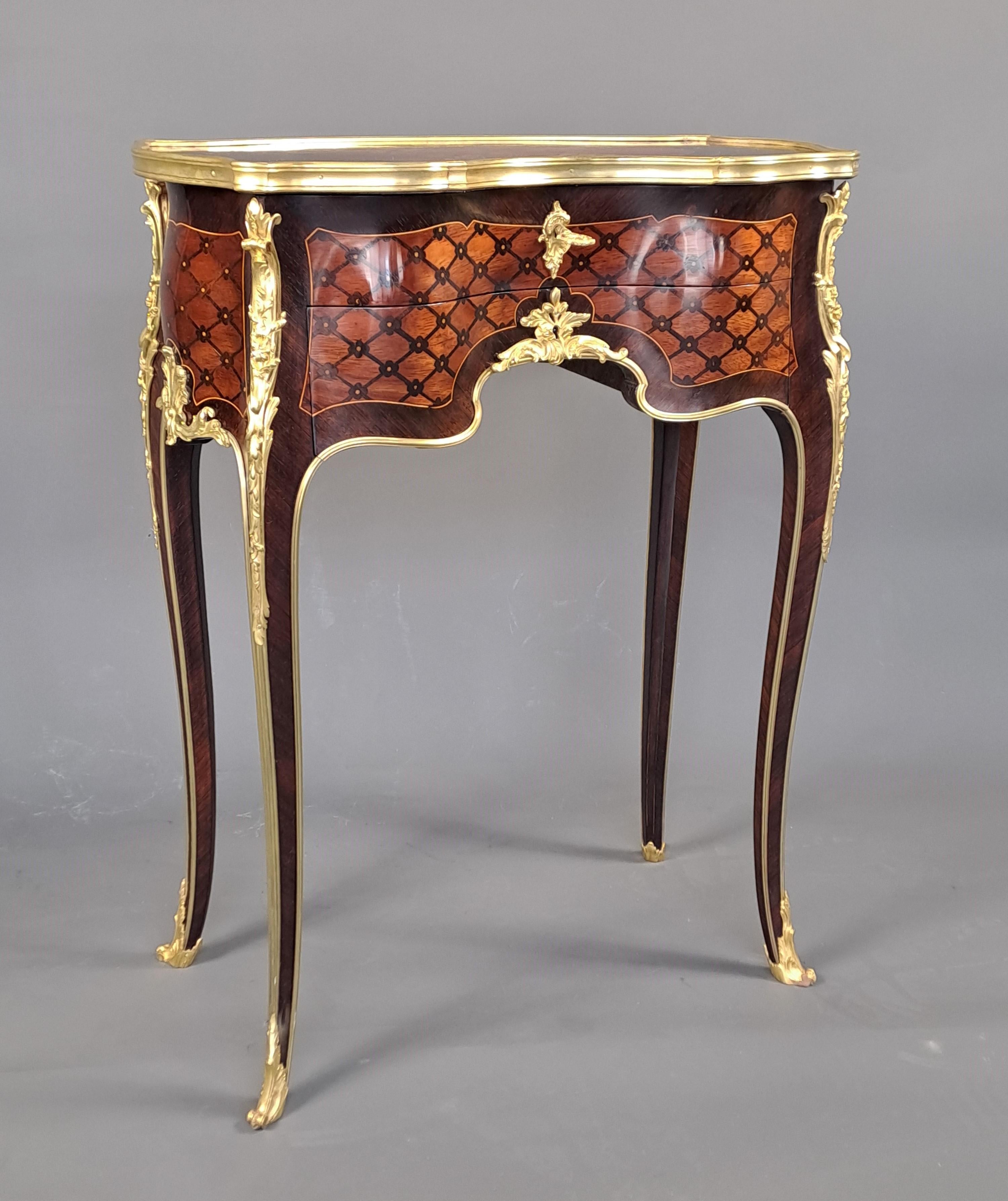 Louis XV Center Table Stamped François Linke For Sale