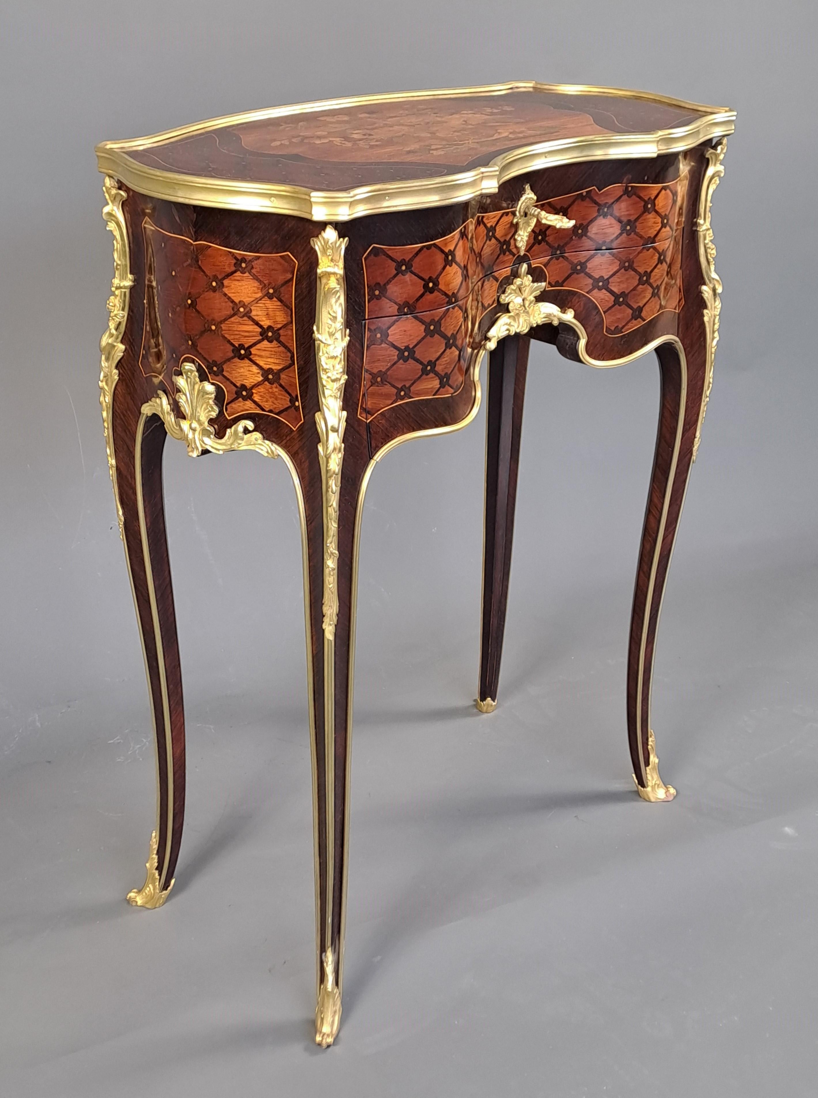 Gilt Center Table Stamped François Linke For Sale