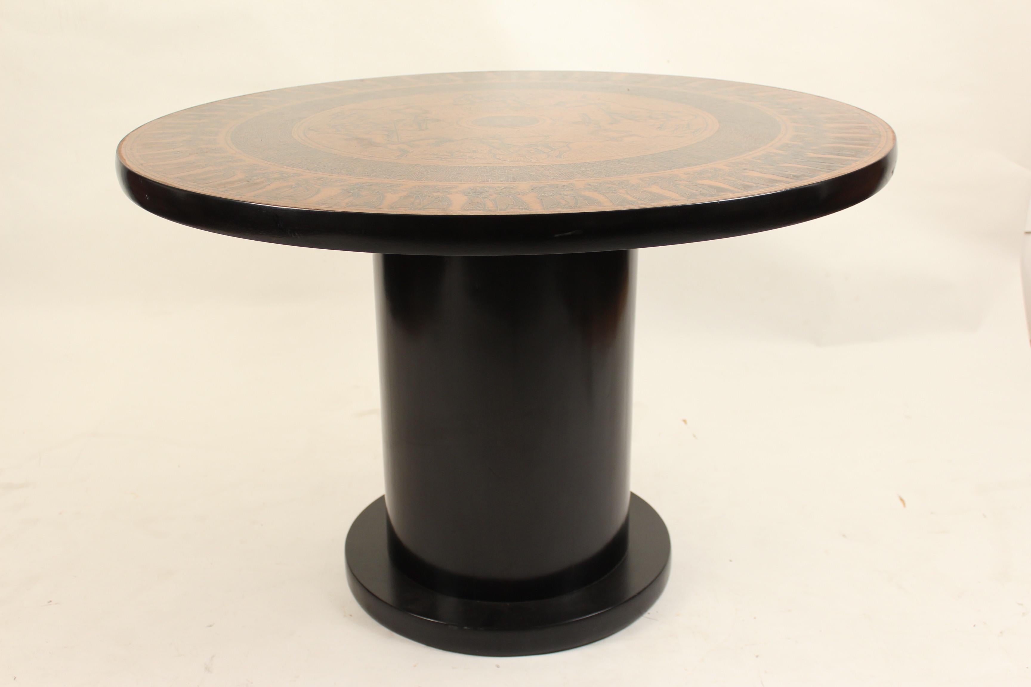 faux copper table top