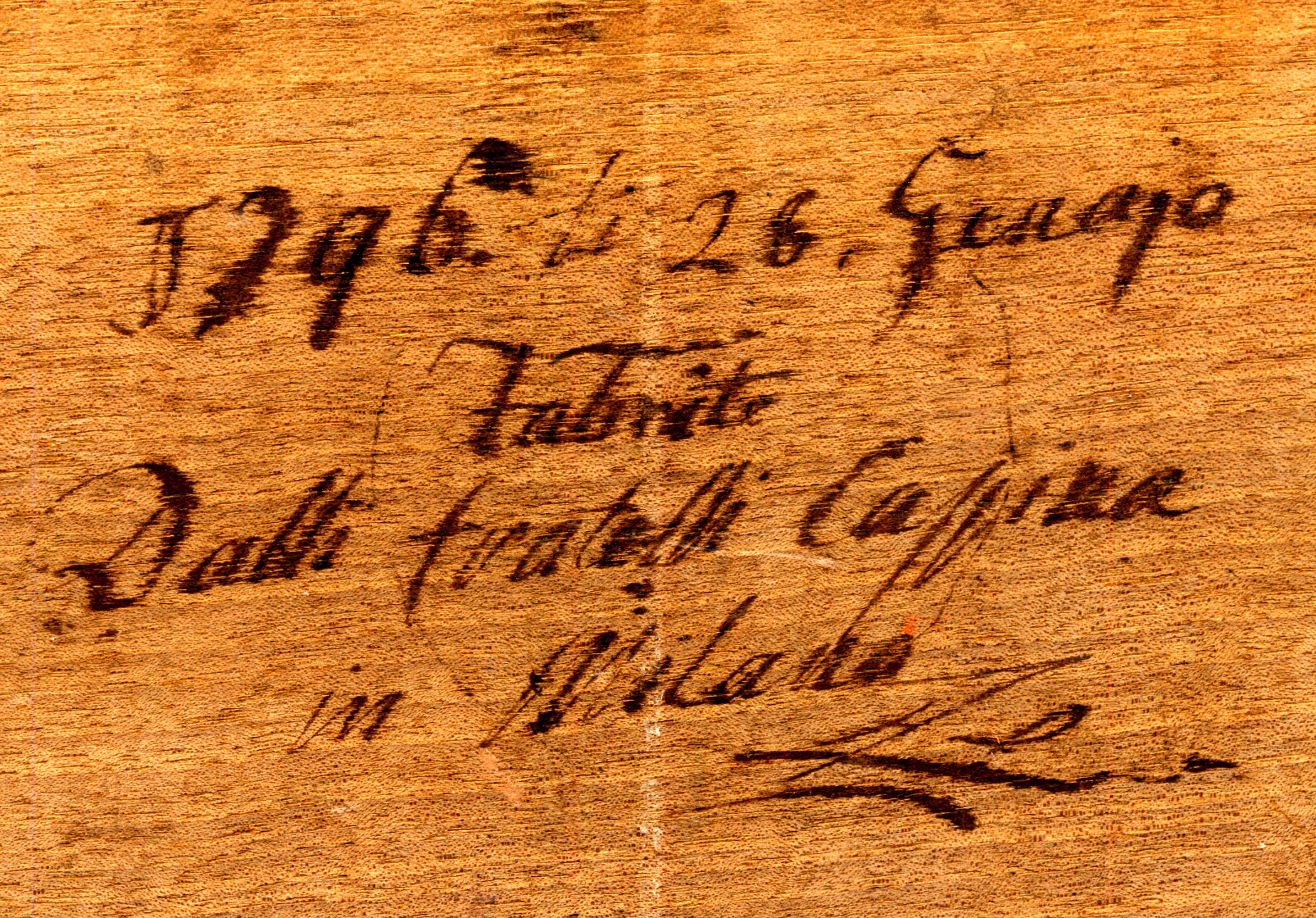 Table à écrire centrale, Francesco et Giuseppe Cassina, Milan, 26 janvier 1796 en vente 10