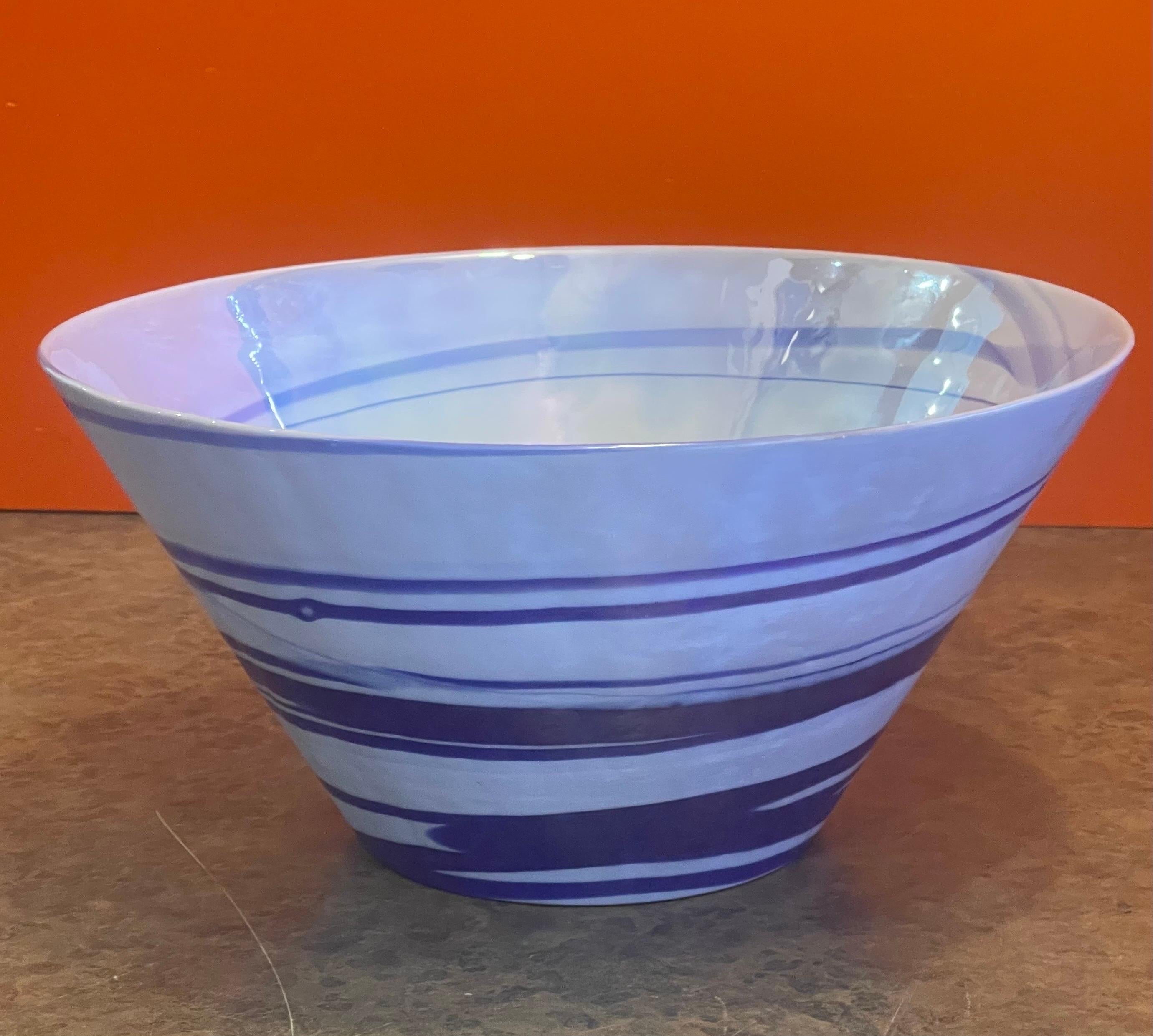 Centerpiece Bowl by Yalos Casa for Murano Glass In Good Condition For Sale In San Diego, CA