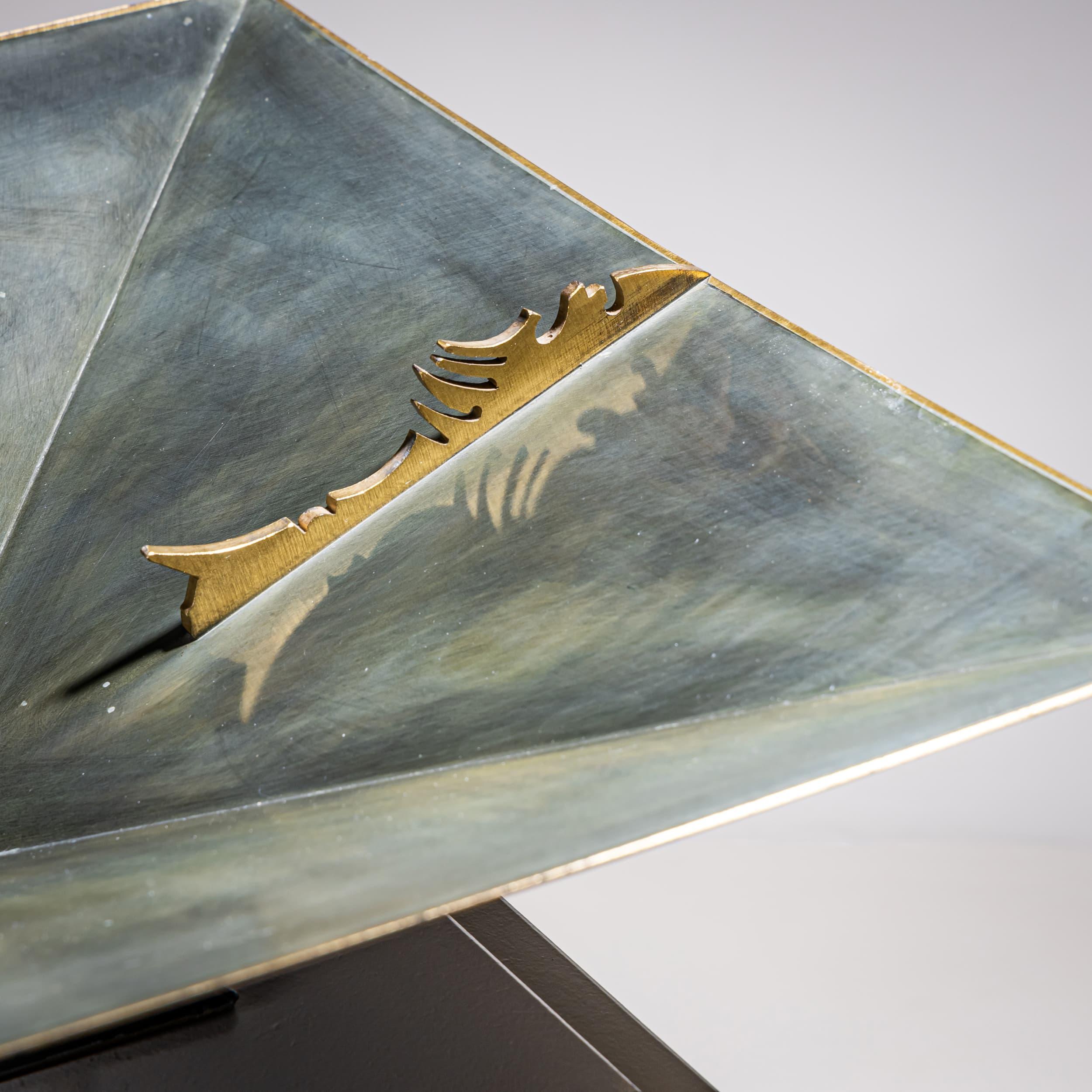 Mittelstück von Lorenzo Burchiellaro (1933-2017), Italien (Metall) im Angebot