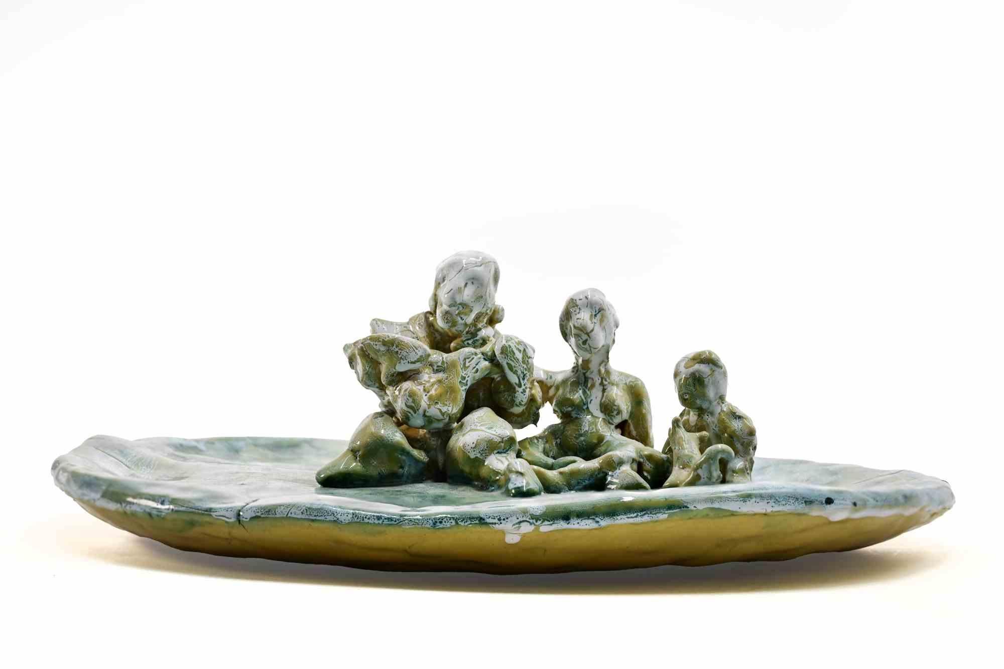 Bemalte Terrakotta-Skulptur von Sirio Pellegrini aus den 1960er Jahren.

Guter Zustand.

Sirio Pellegrini wurde am 1. März 1922 in Rom geboren und stammt aus den Abruzzen (Capestrano). Er verbrachte seine Kindheit in Rom, im Herzen der Altstadt,