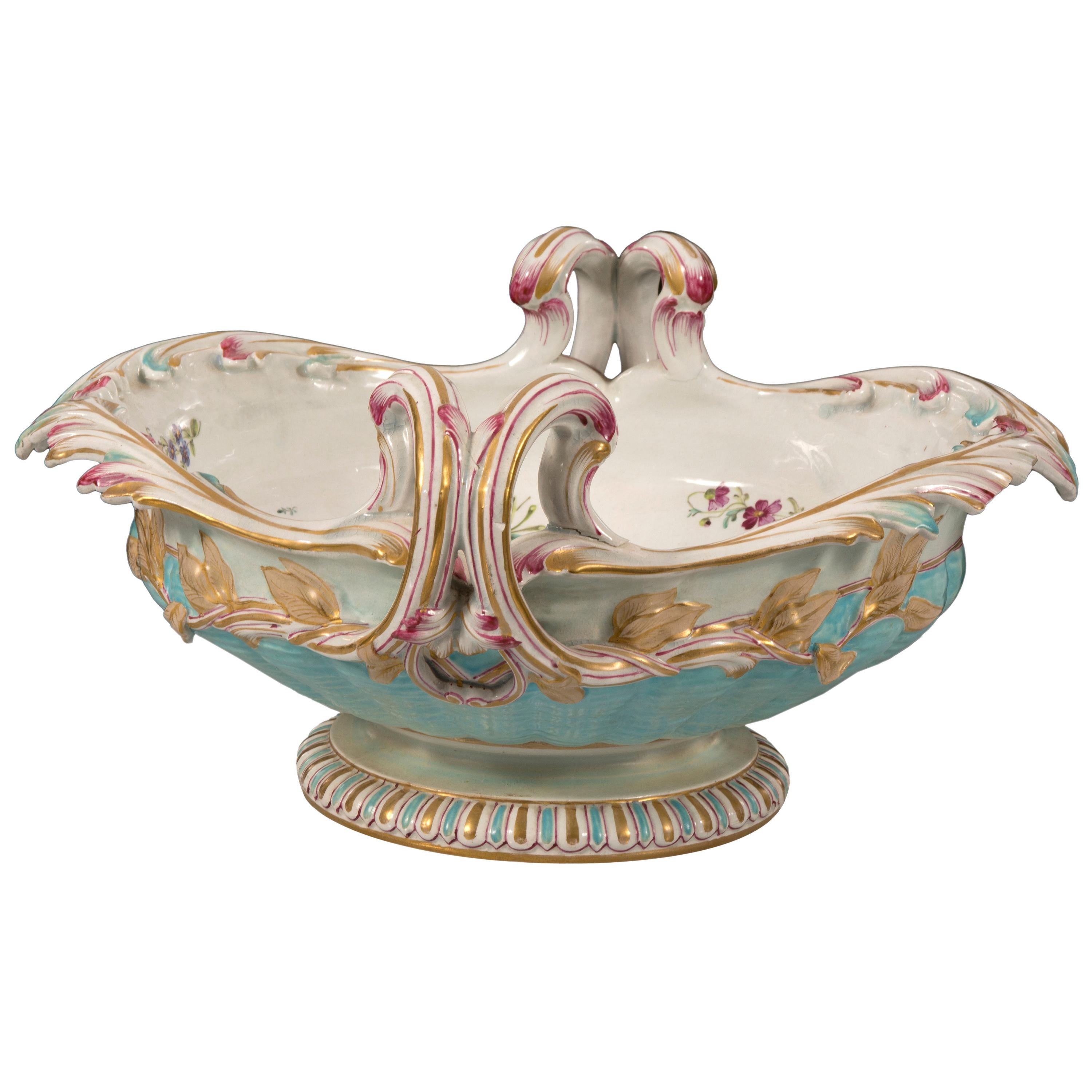 Centerpiece, Ceramic, Possibly Lunéville, France, 19th Century For Sale