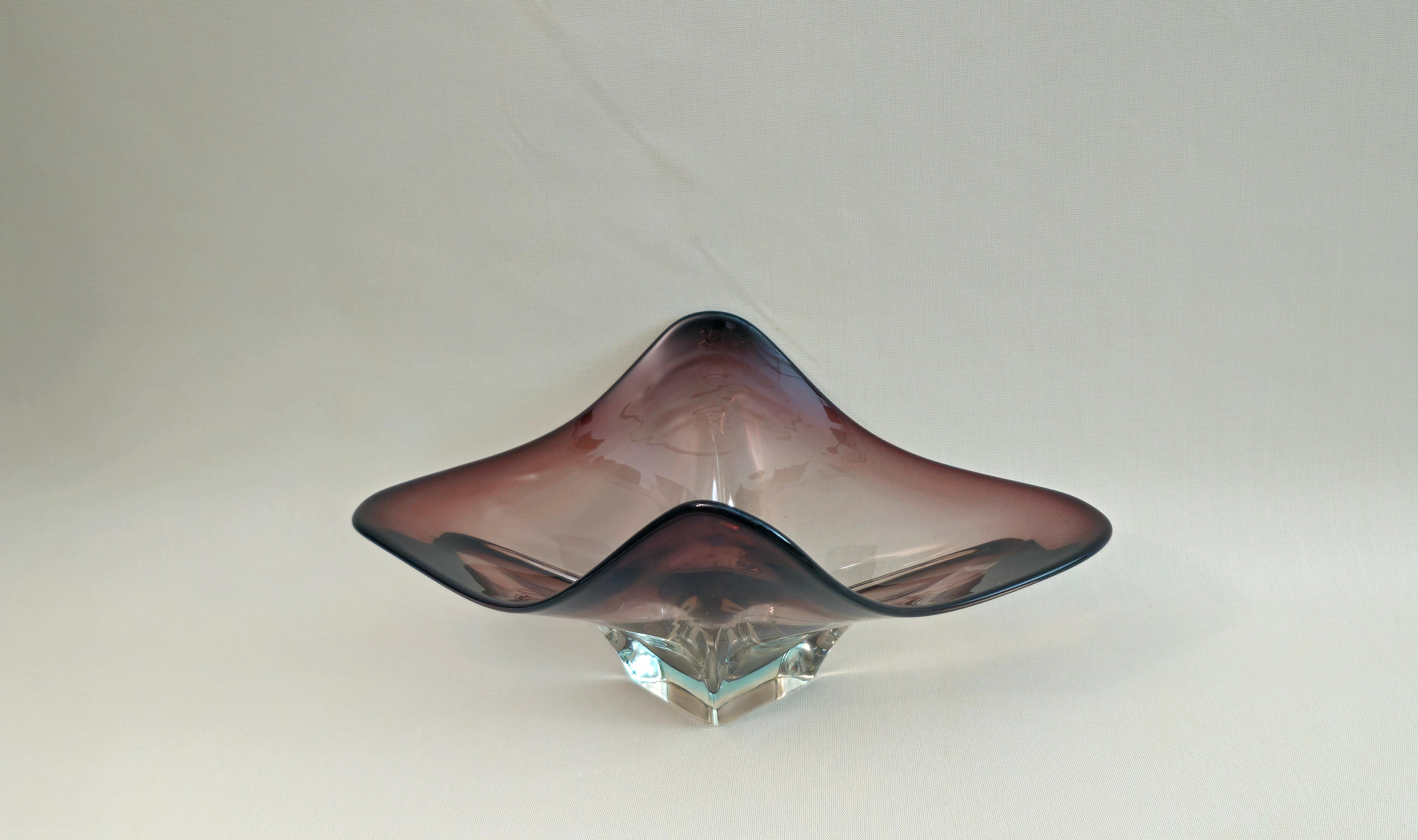 Mid-Century Modern Centerpiece Decorative Object Murano Glass Multiform Midcentury Italy 1970s For Sale