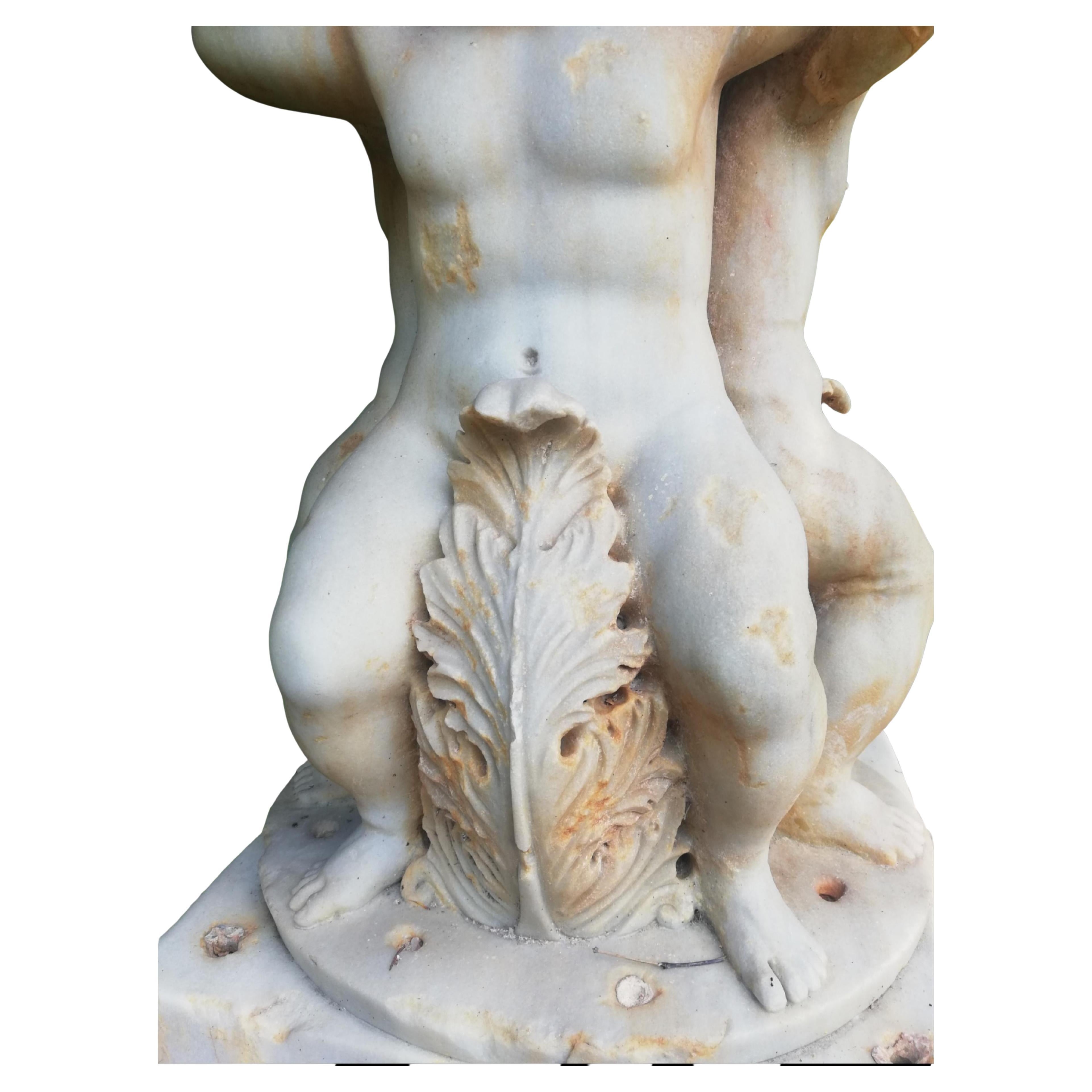 Baroque Centerpiece Fountain with an Octagonal Basin in Rosso Verona Marble early 18th For Sale