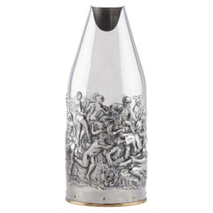 Centerpiece Handcrafted in Pure Silver, Masterpiece Champagne Cooler, Italy
