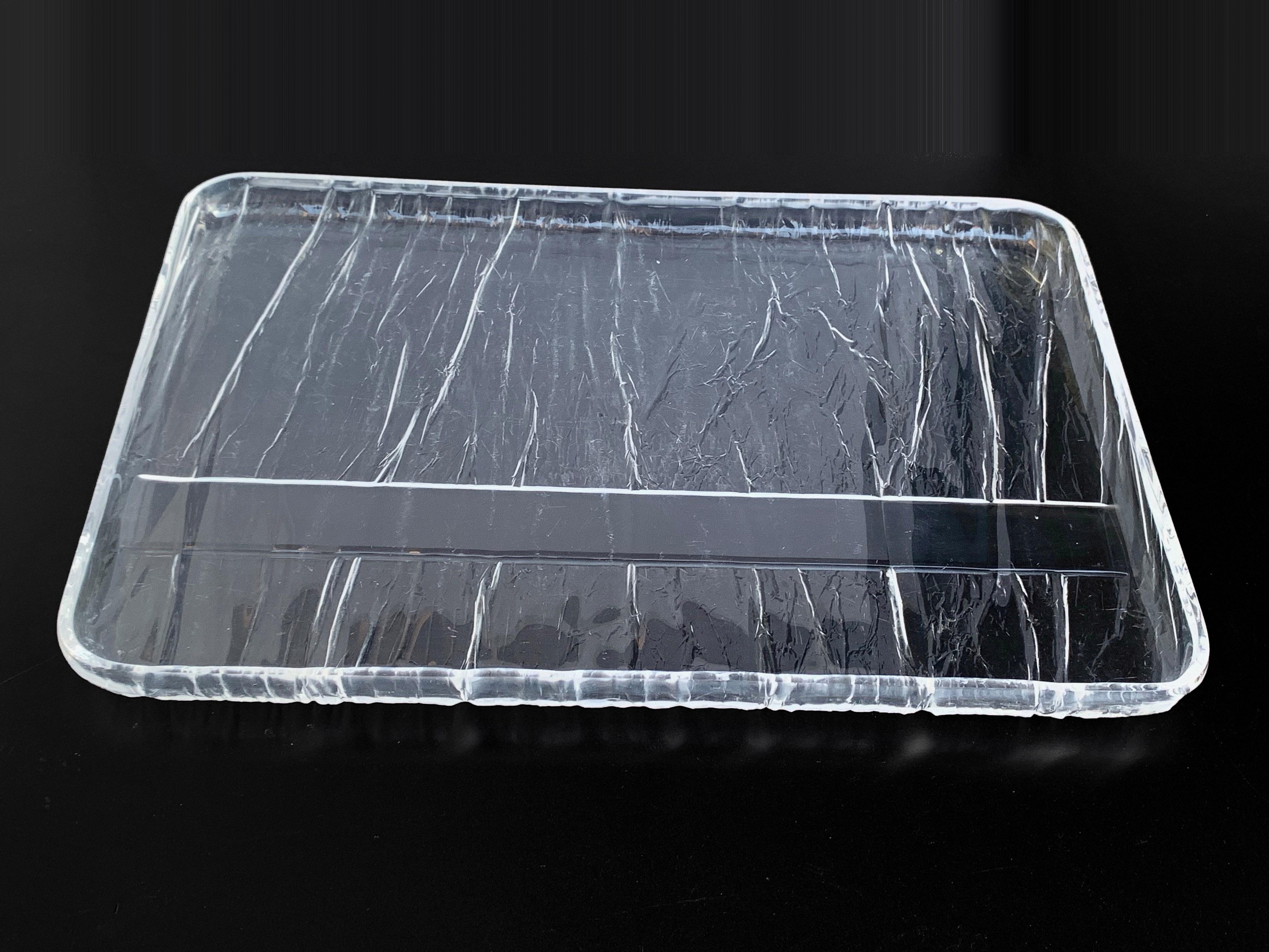Centerpiece Ice Effect Tray Lucite Willy Rizzo Style,  Italy, 1970s 2